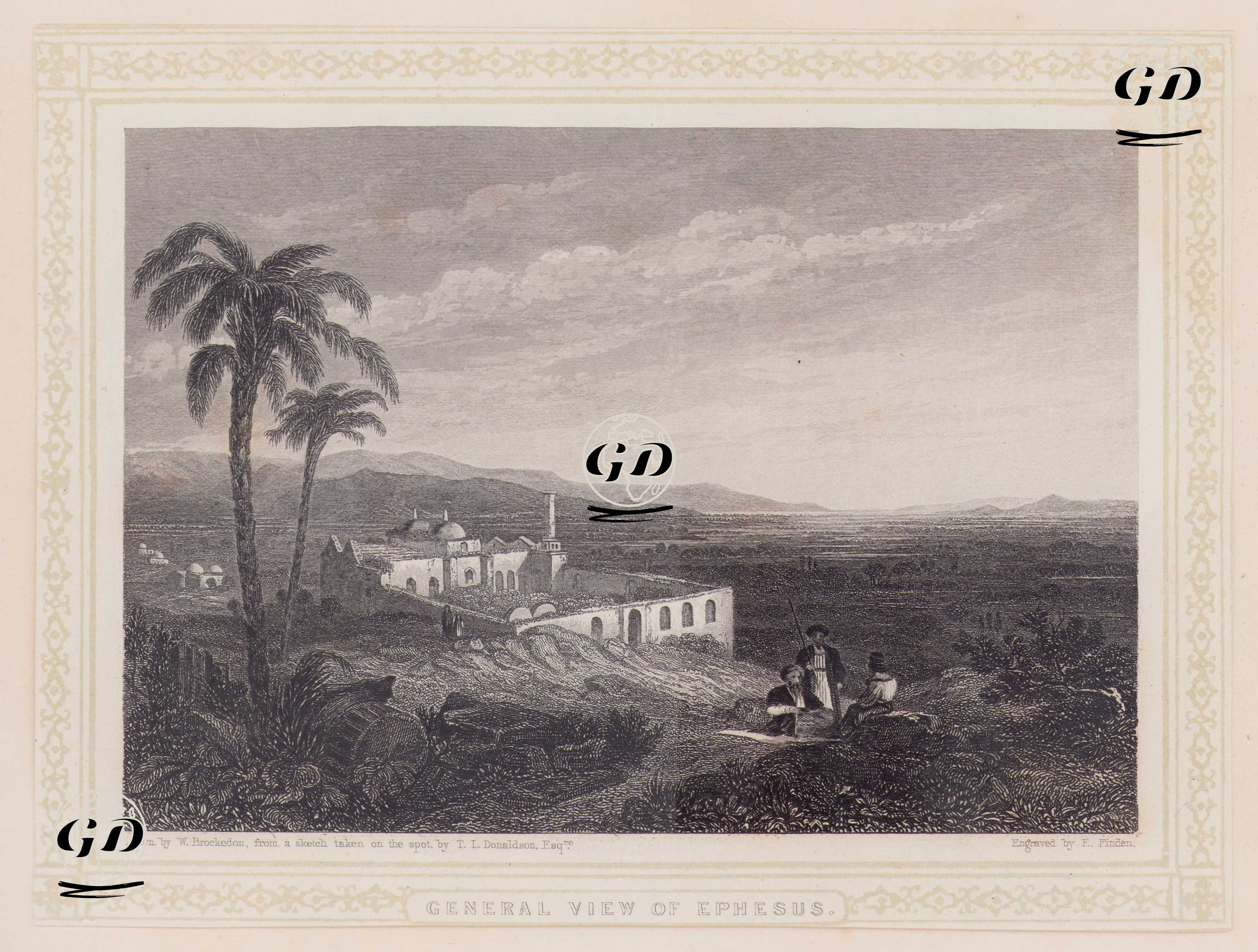 General View Of Ephesus - William Brockedon (1787-1854)-Thomas Leverton Donaldson (1795-1885) - 1830's