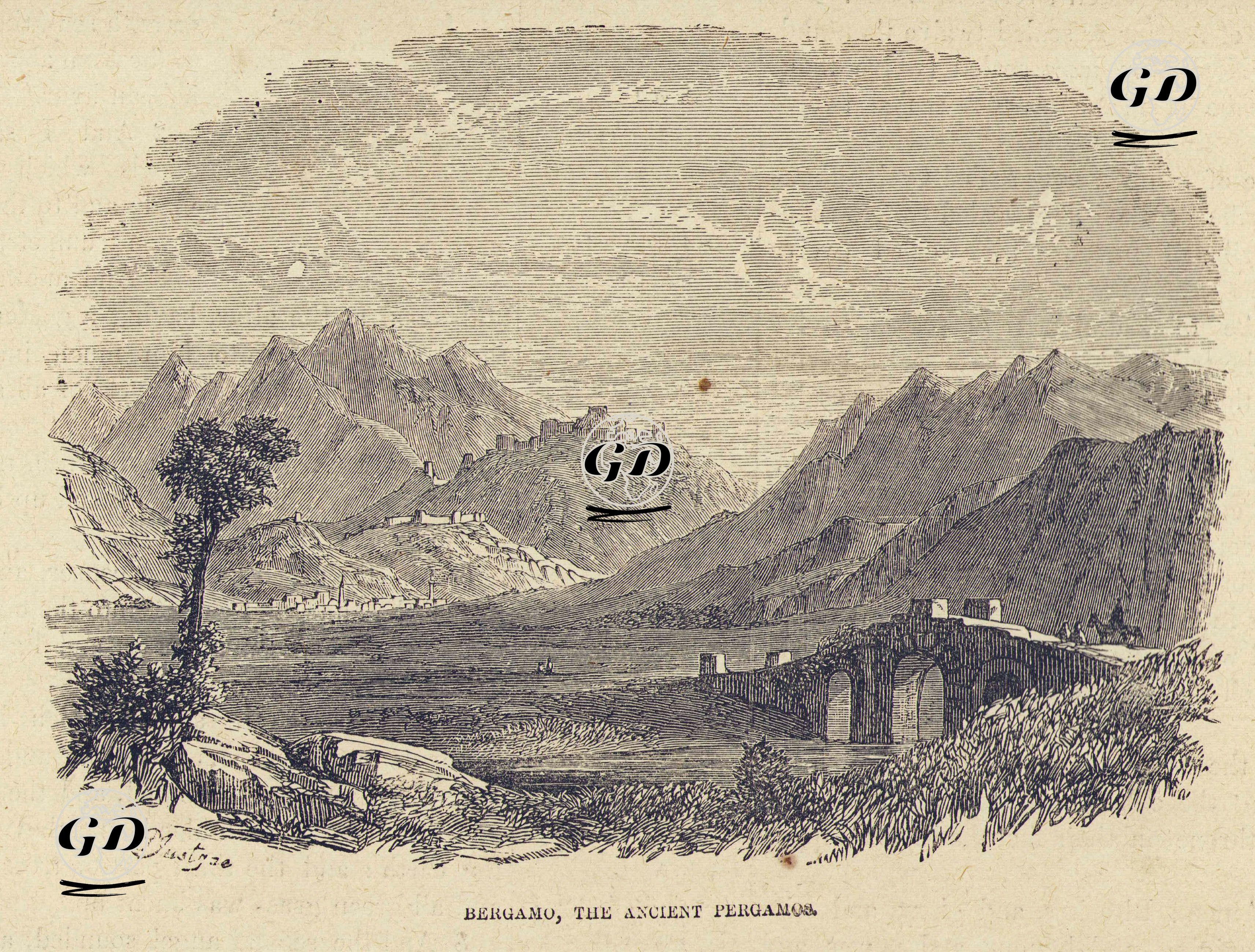 Bergamo, The Ancient Pergamos  -  - 1850's-1860's