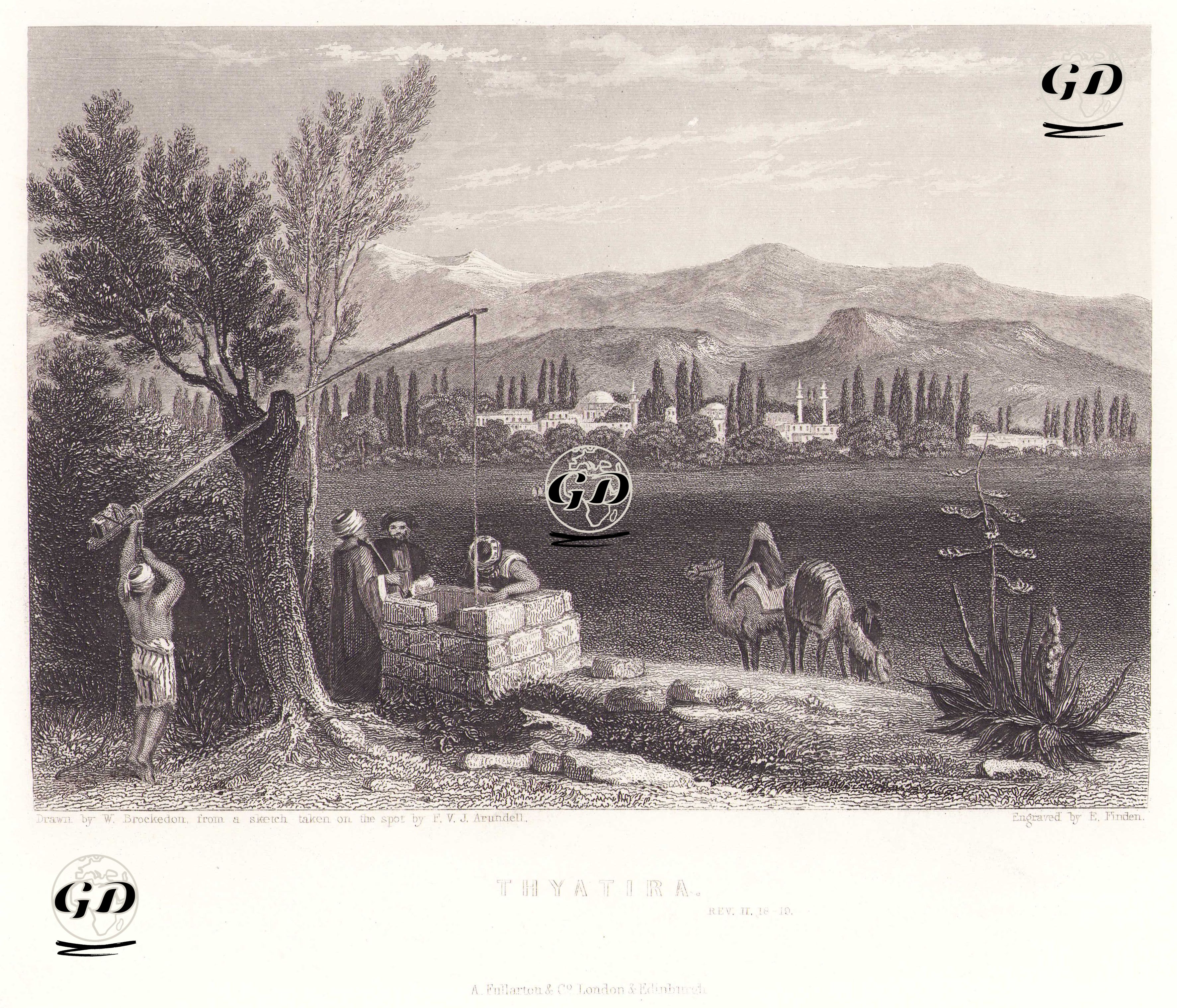 Thyateira Antik Şehri, Akhisar - William Brockedon (1787-1854) - 1830's