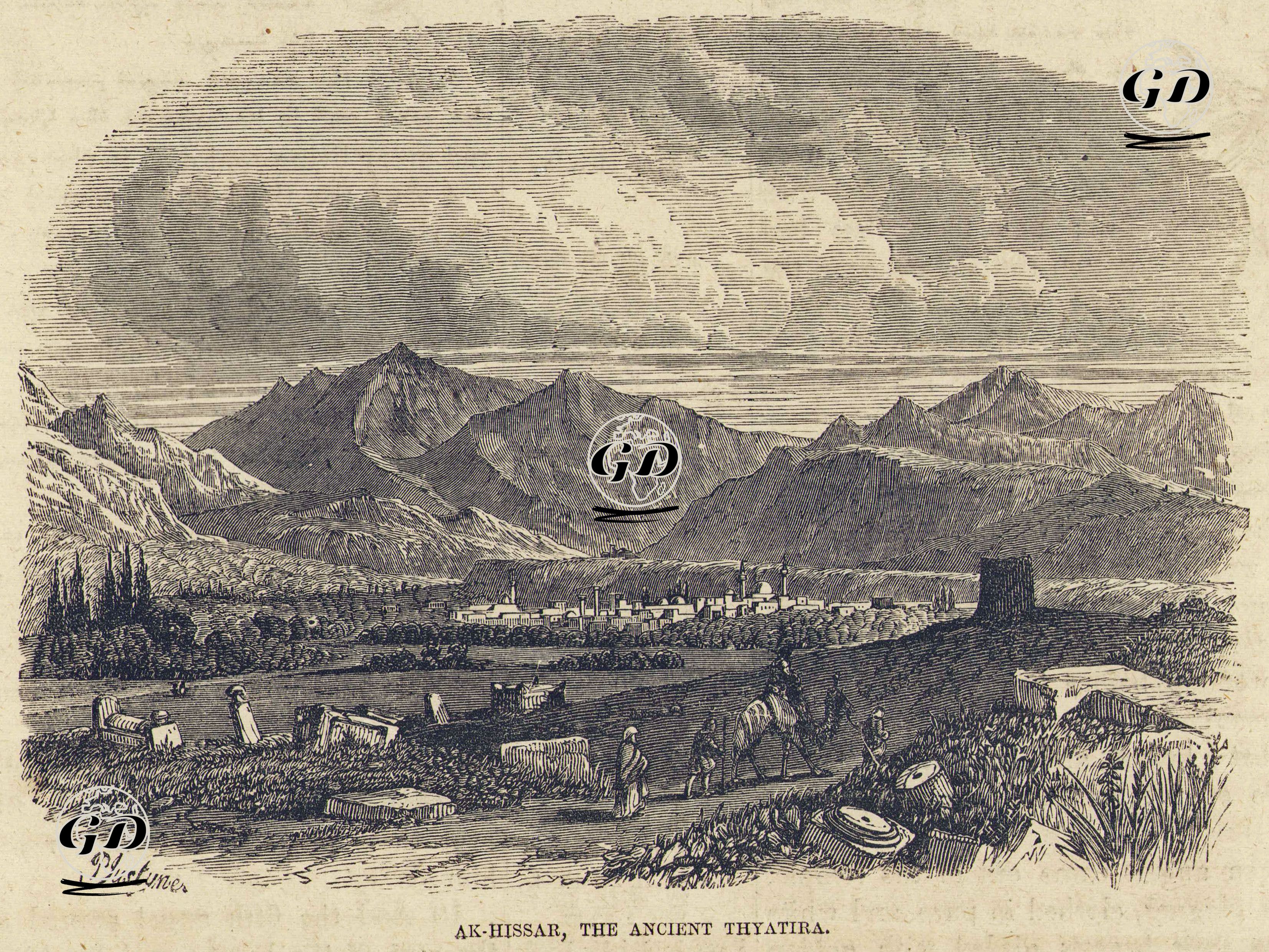 Ak-Hissar, The Ancient Thyatira  -  - 1840's-1860's