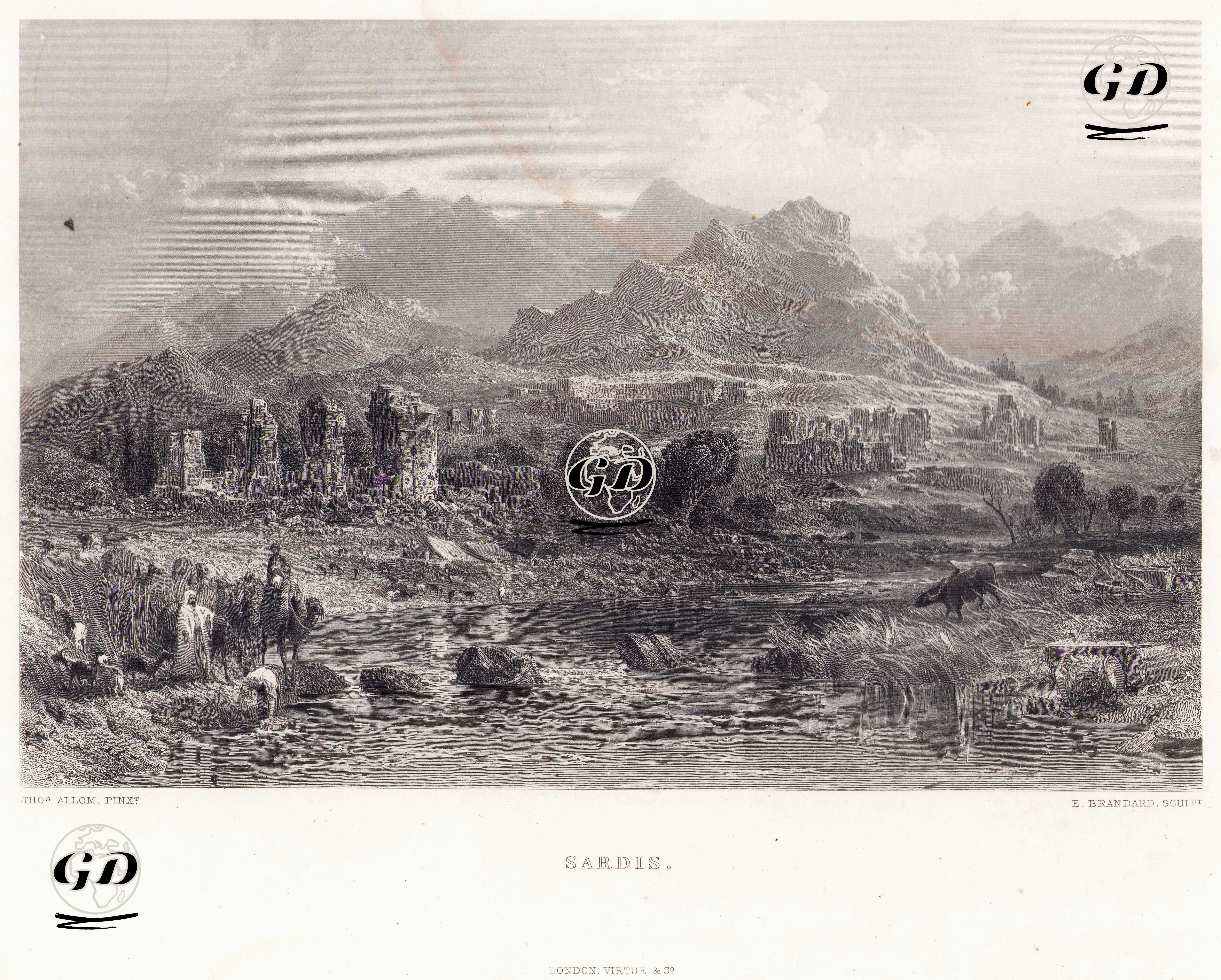 Sardis - Thomas Allom (1804-1872) - 1840's-1850's