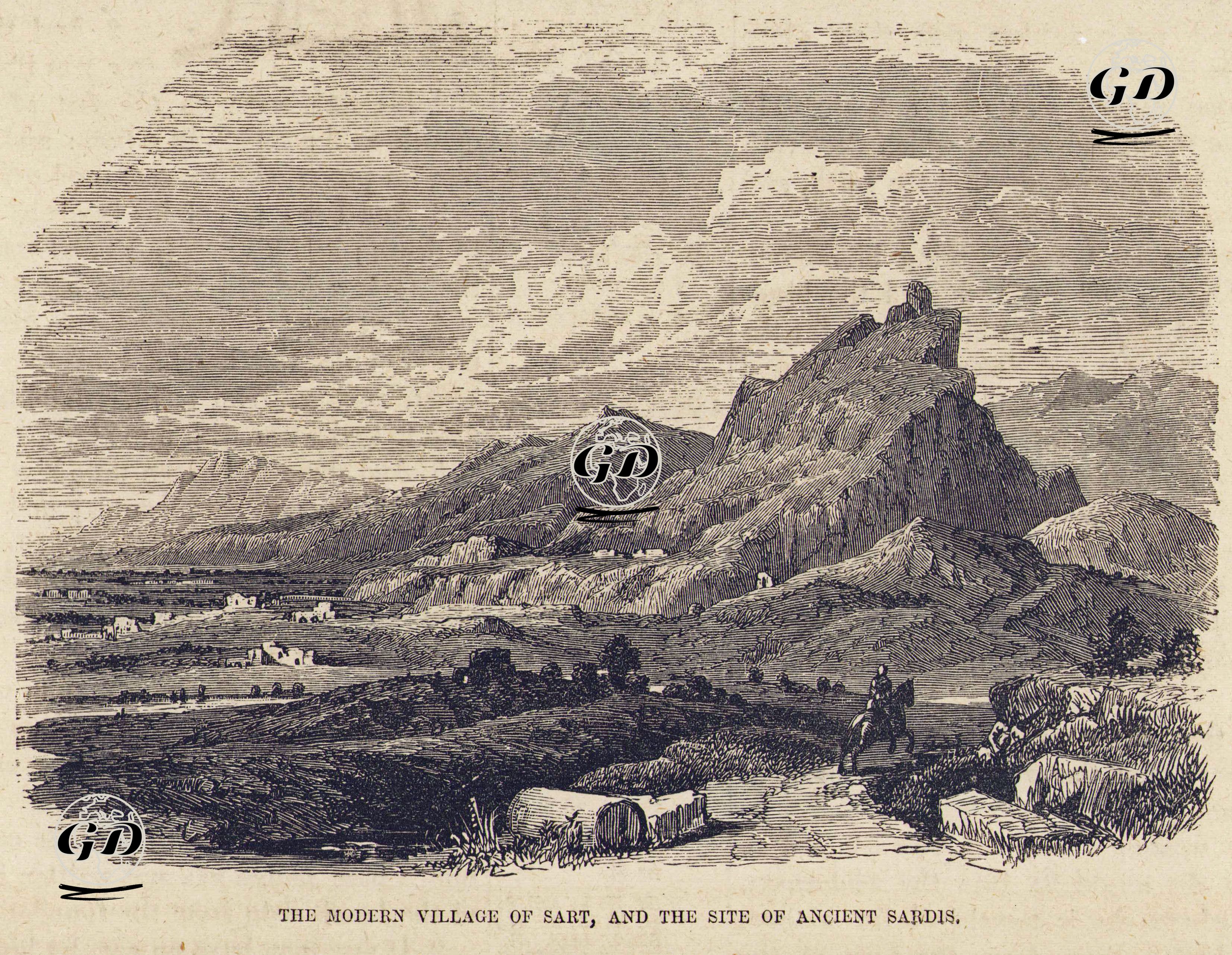 Sart Köyü Ve Sardes Antik Şehri -  - 1840's-1860's