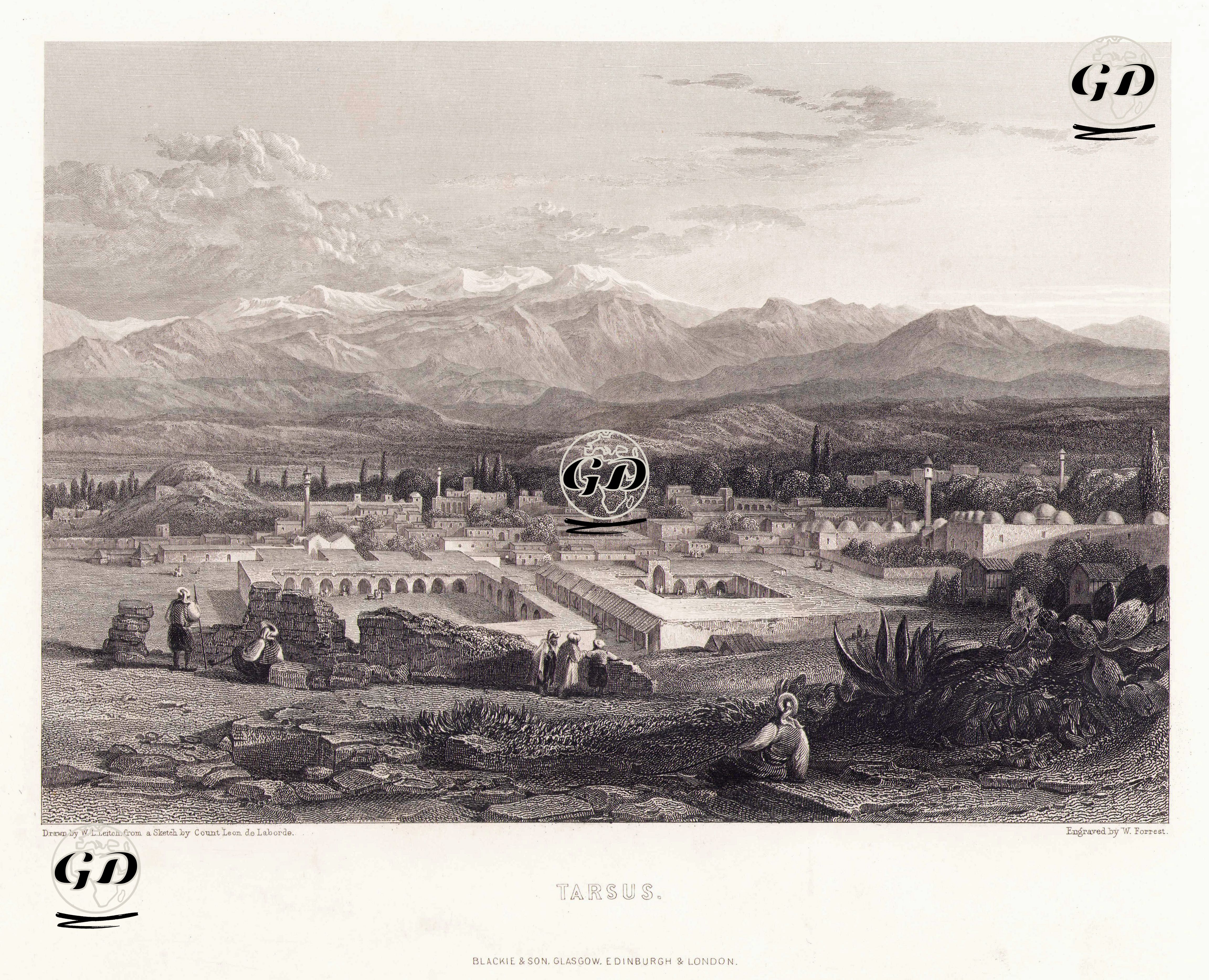Tarsus - William Leighton Leitch (1804-1883) - 1840's-1870's