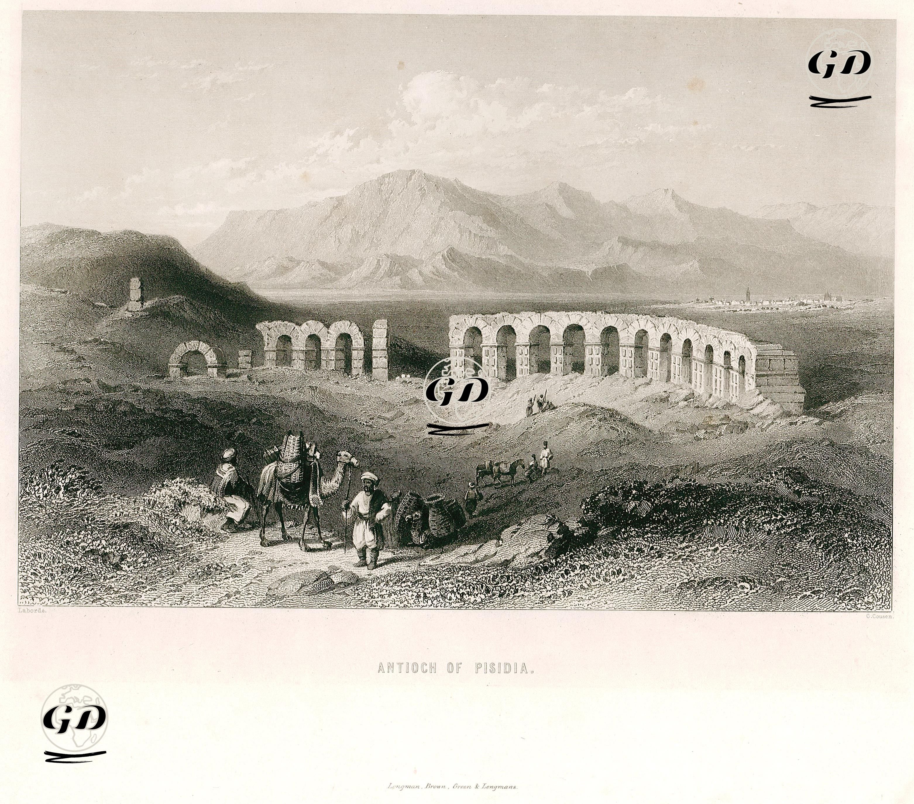Pisidia Antiocheia Antik Şehri - Leon Laborde (1807-1869) - 1850's