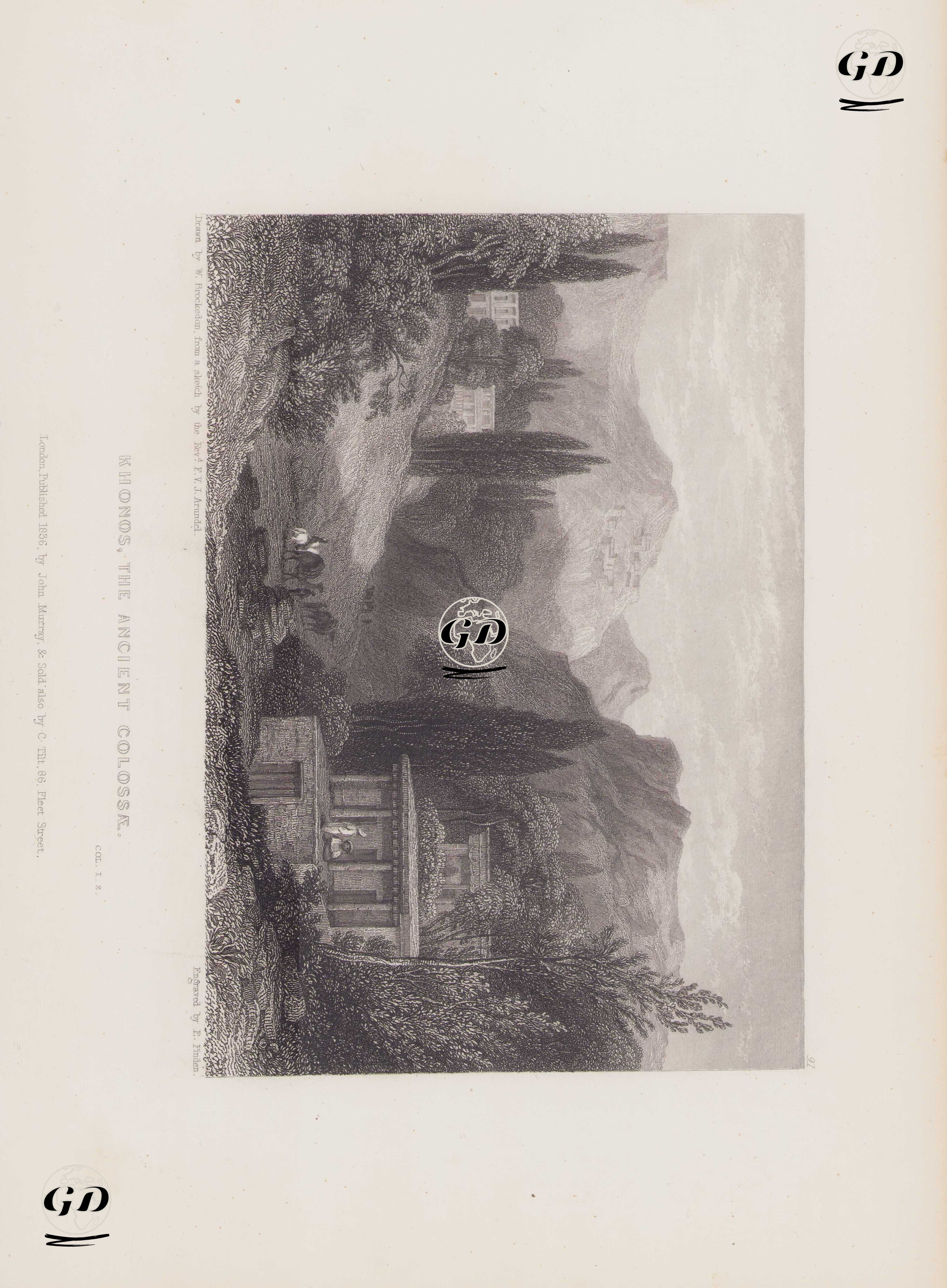 Colossae Antik Şehri, Honaz - William Brockedon (1787-1854) - 1836