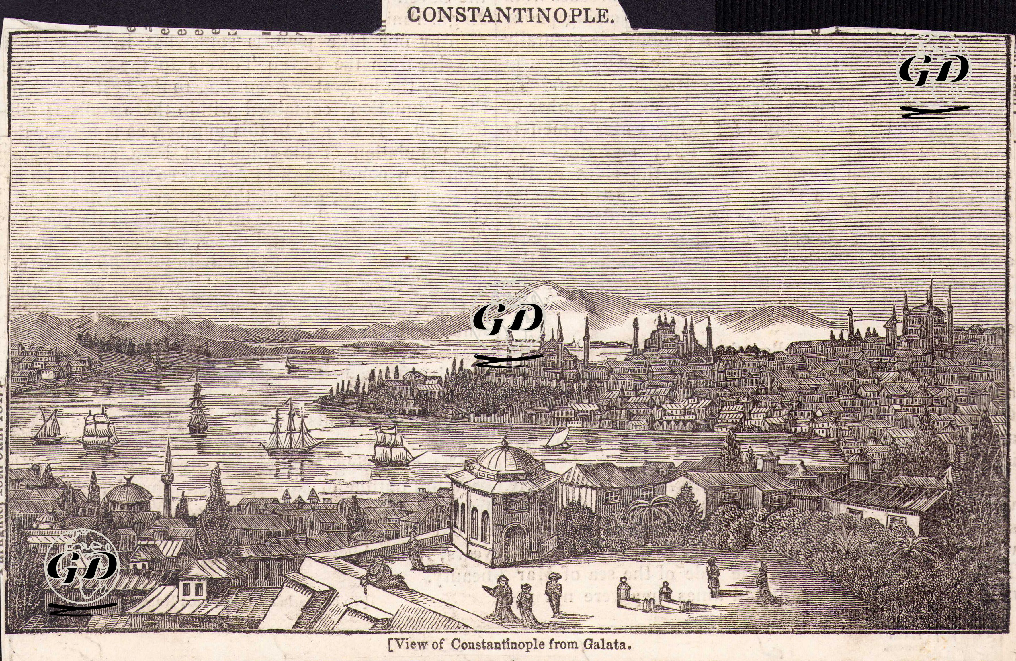 View Of The Constantinople From Galata  -  - 1850's-1880's