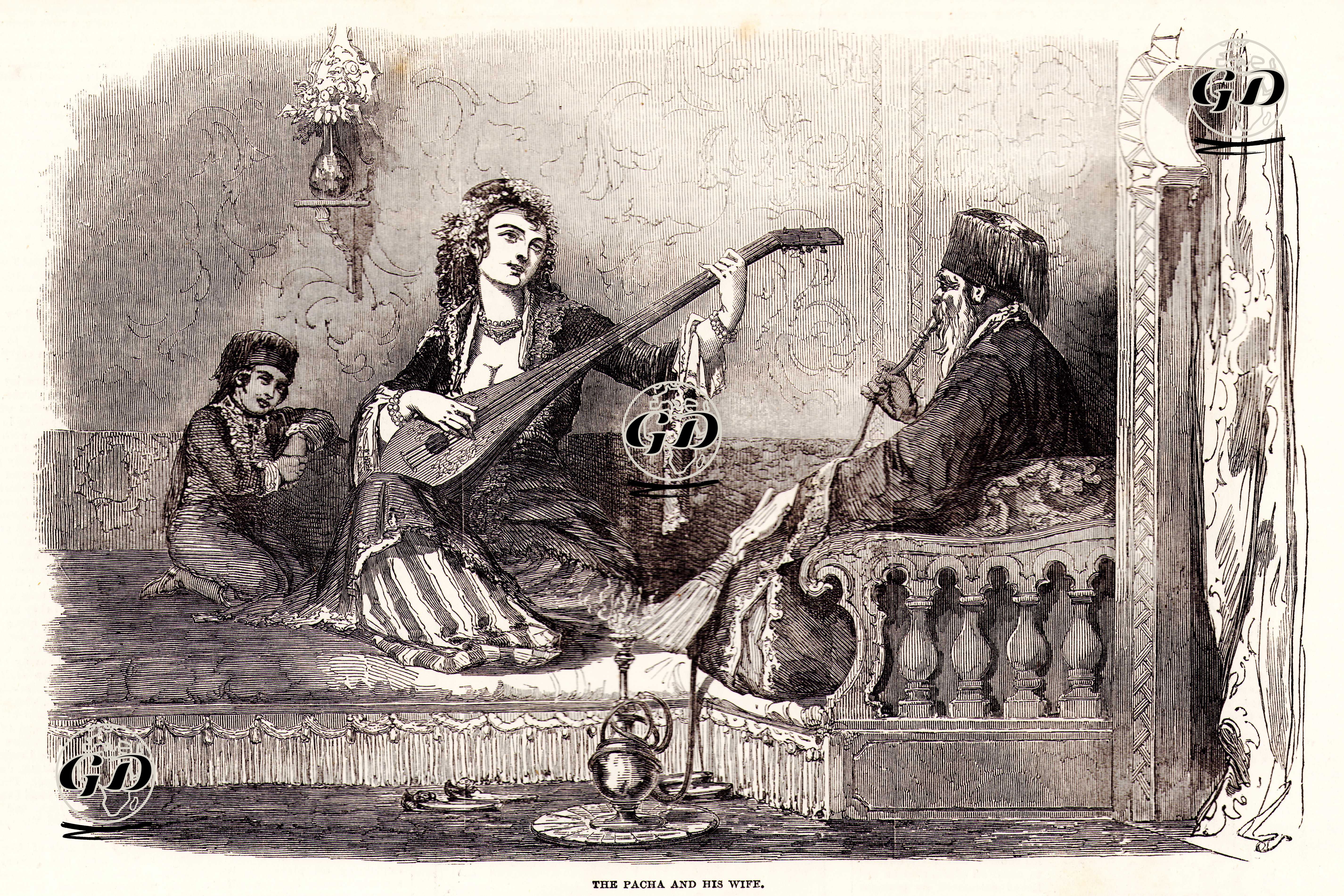 Paşa ve Karısı  -  - 1853