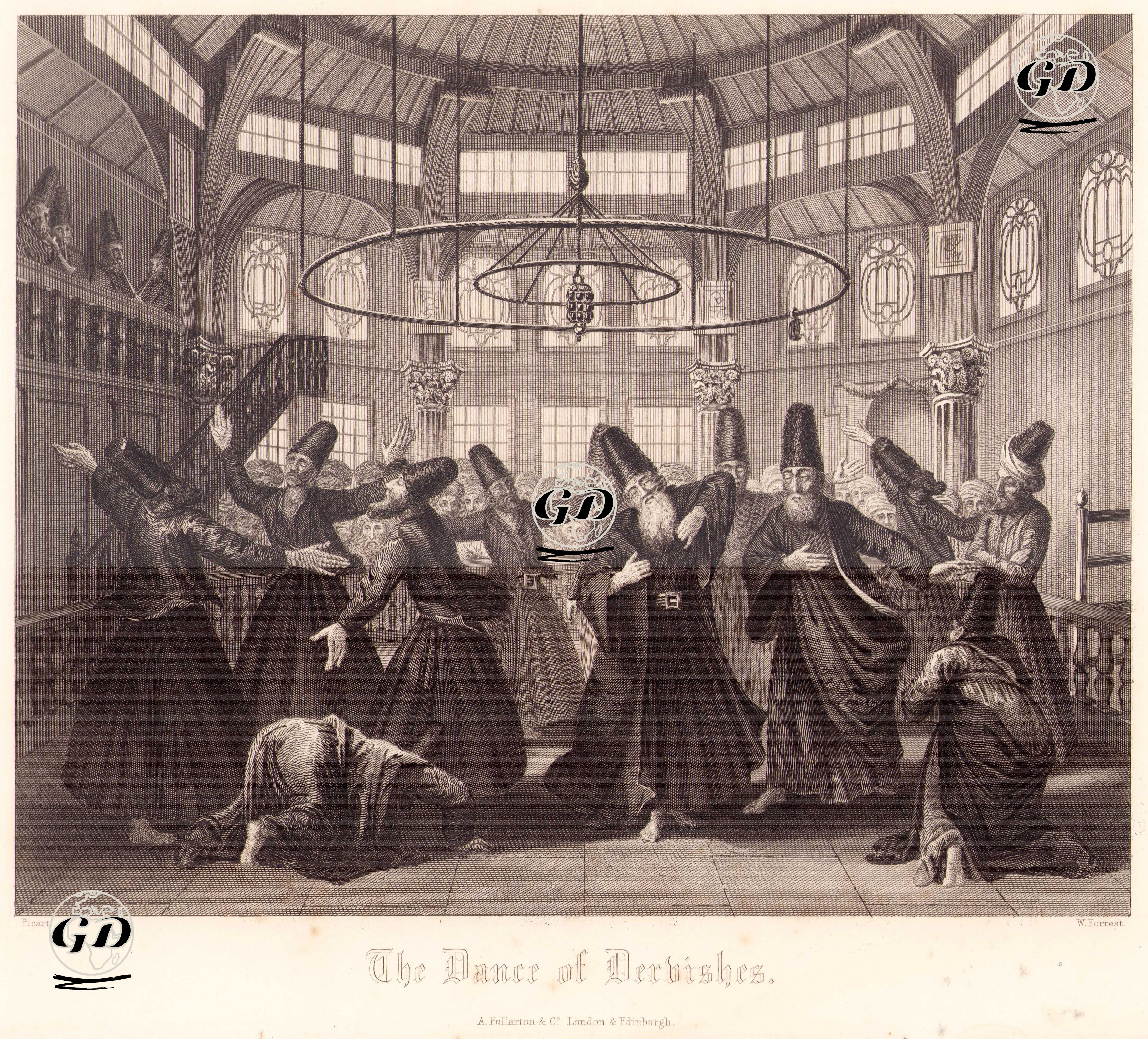 Mevlevilerin Seması - Bernard Picart (1673-1733) - 1860
