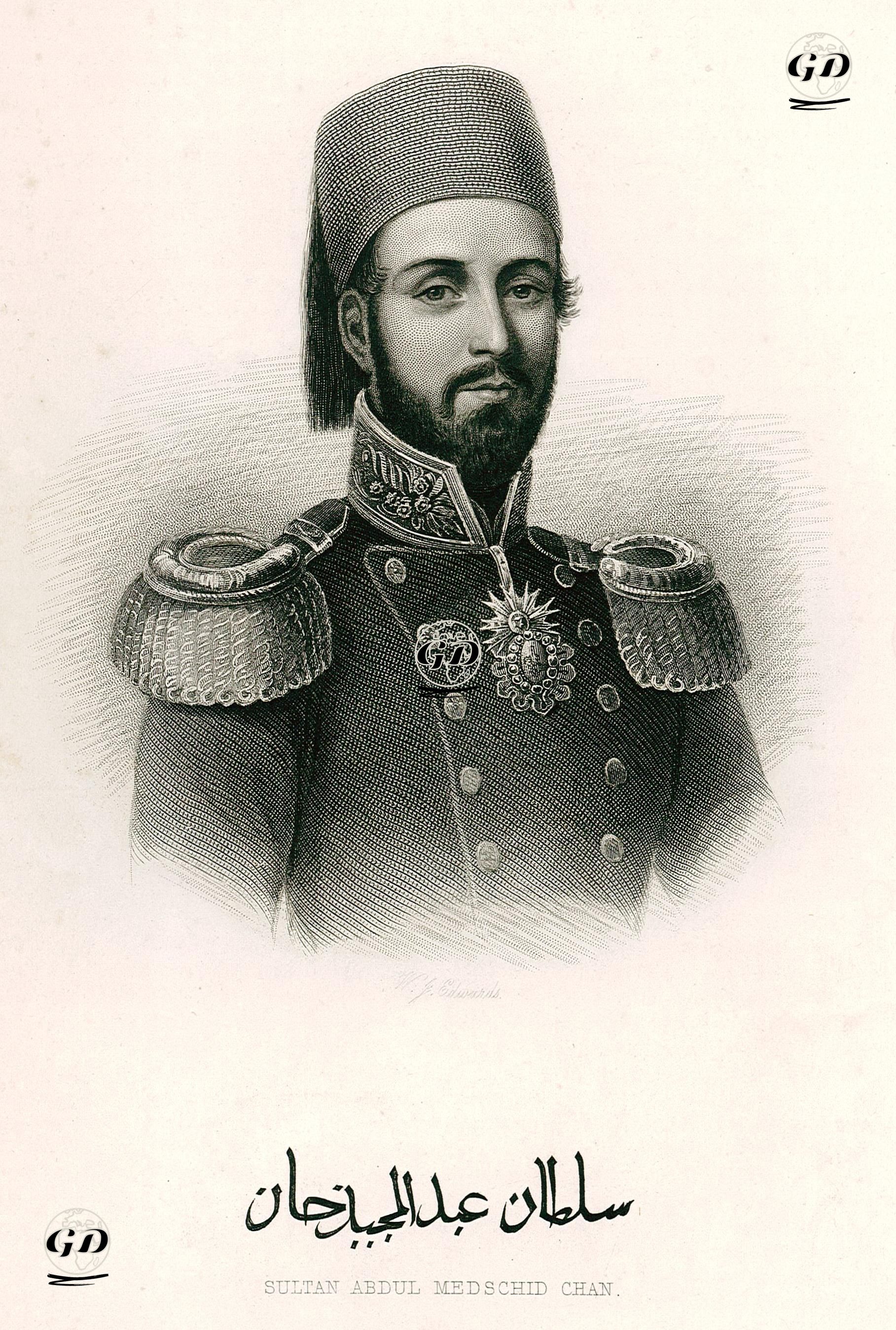 Pahişah Abdülmecid - W.J.Edwards - 1854