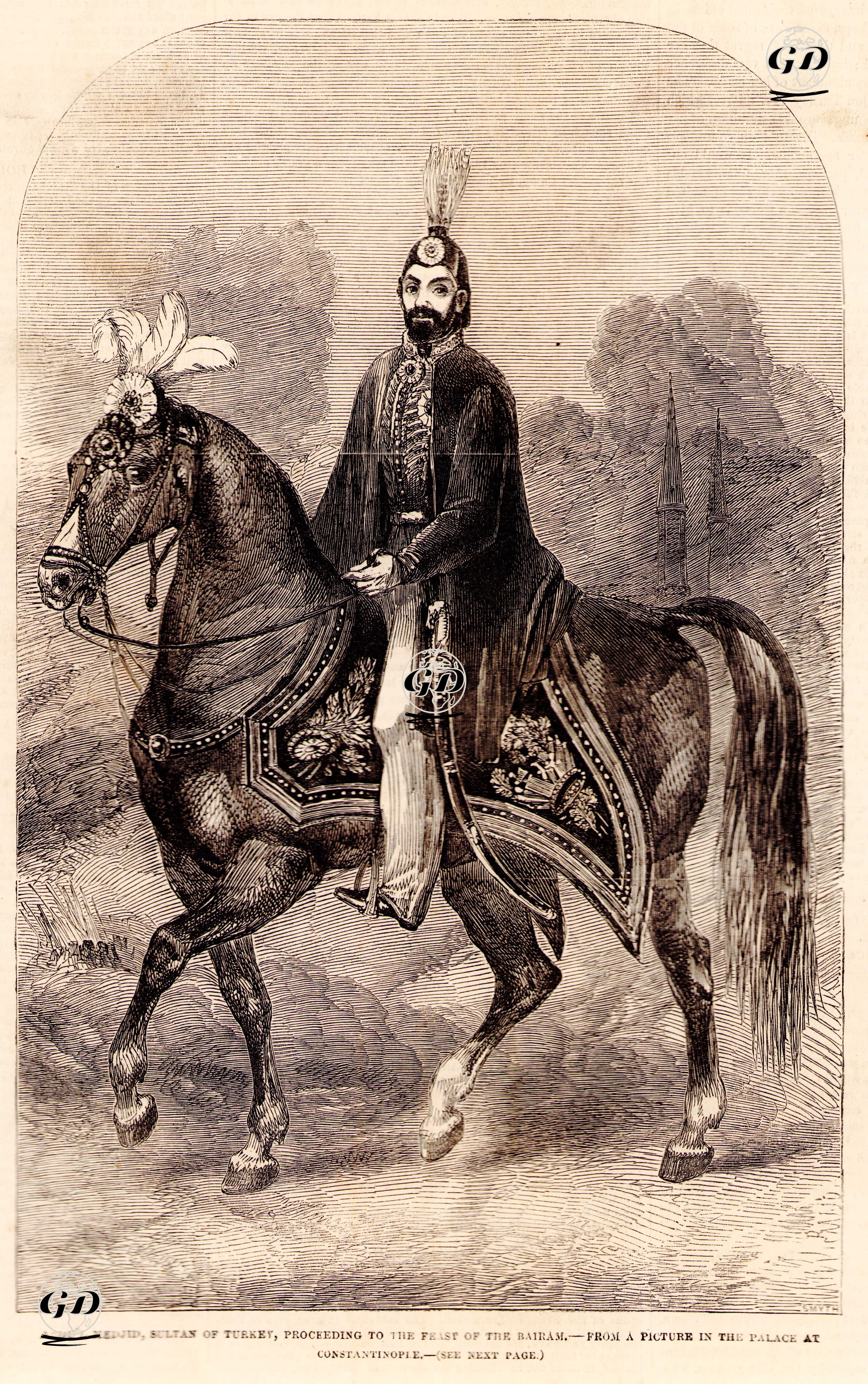 Padişah Abdülmecid Bayram Töreninde -  - 1853