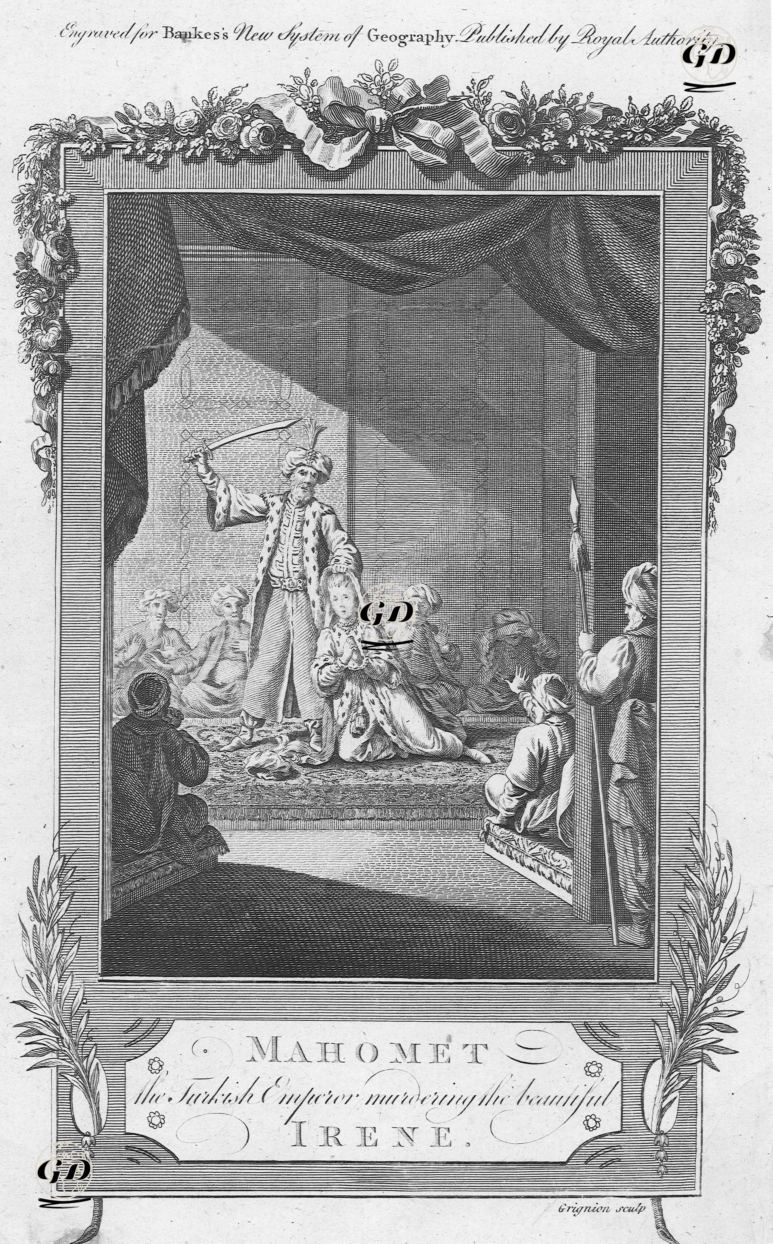 Fatih Sultan Mehmet'in İrene'yi Öldürdüğü İddia Edilen Sahne - François-Auguste Biard (1799-1882) - 1792