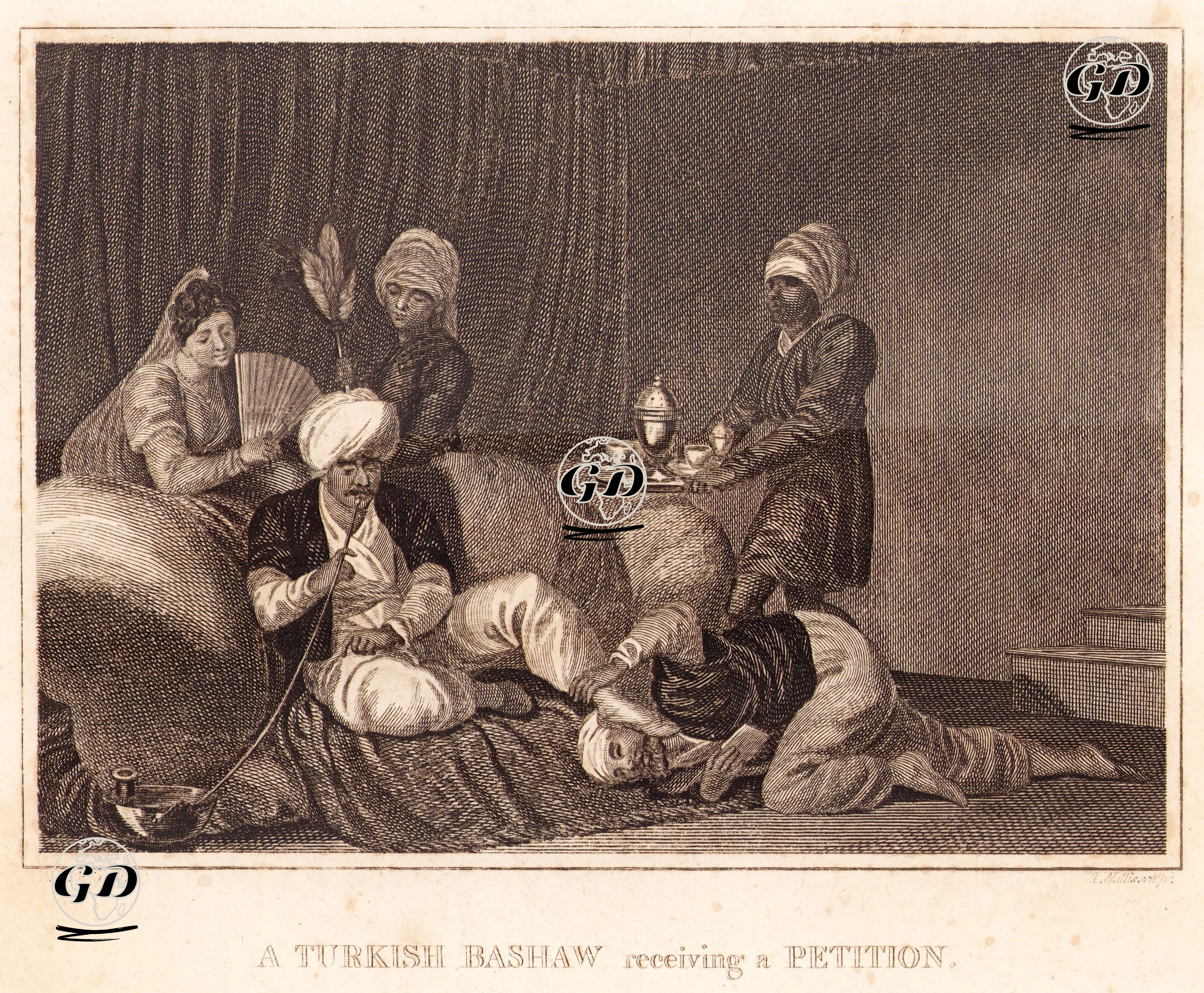 Türk Paşasının İstekleri Dinlemesi - William Marshall Craig (1765-1834) - 1805