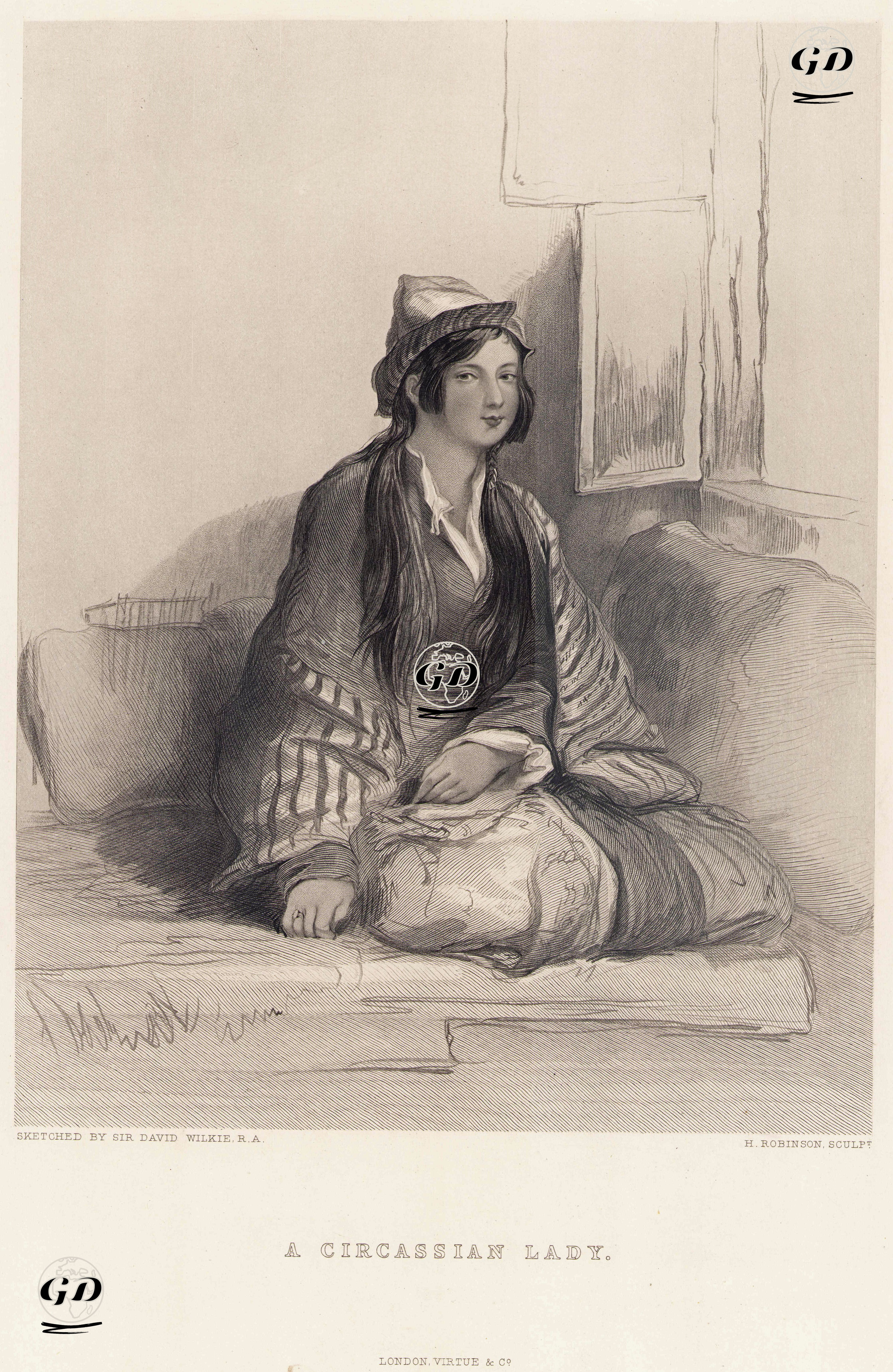 A Circassian Lady - David Wilkie (1785-1841) - 1850