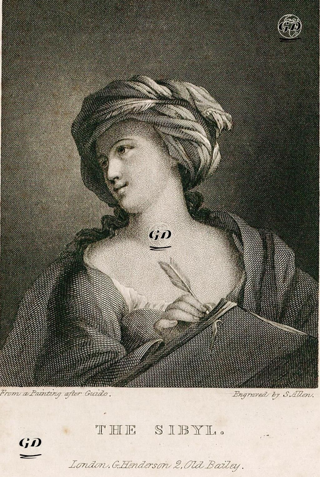 Kahin Kadın - Guido Reni (1575-1642) - 1850's