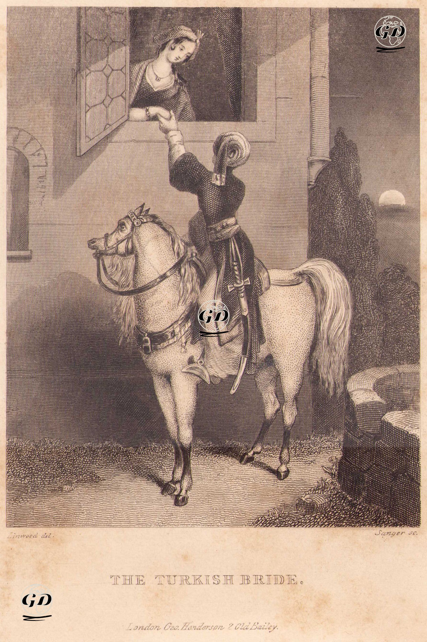 Türk Gelin - Mary Linwood (1755-1845) - 1843