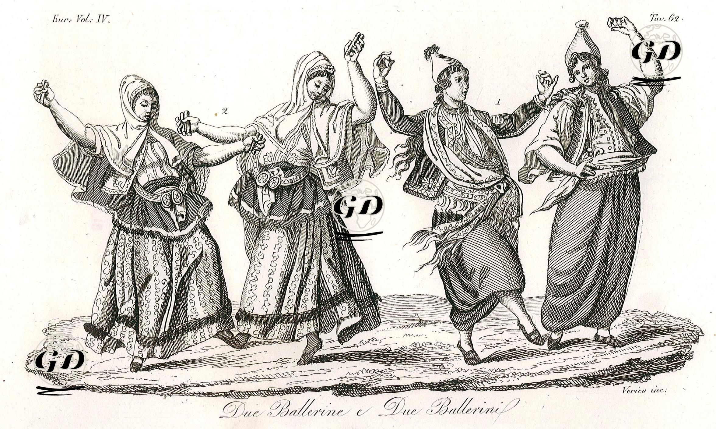 Türk Danscılar -  - 1827
