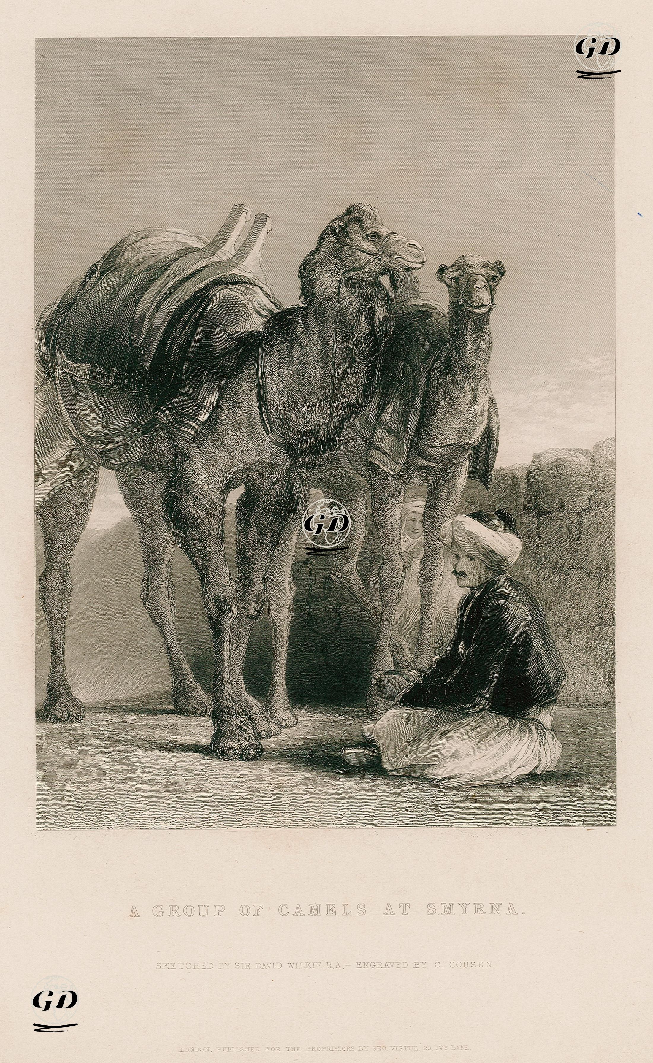 İzmir'de Develer Ve Bakıcıları - David Wilkie (1785-1841) - 1870