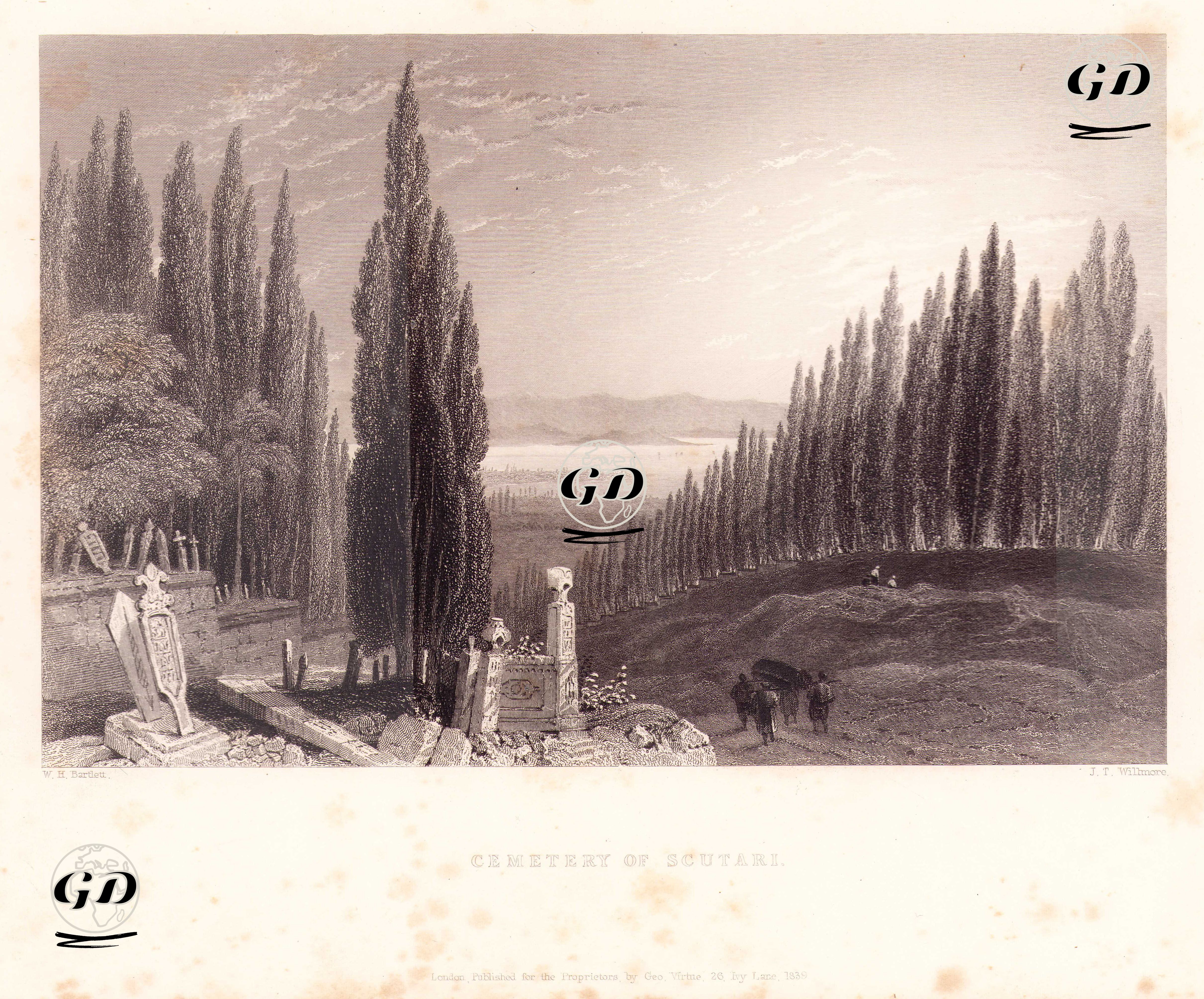 Cemetery Of Scutari - William Henry Bartlett (1809-1854) - 1839