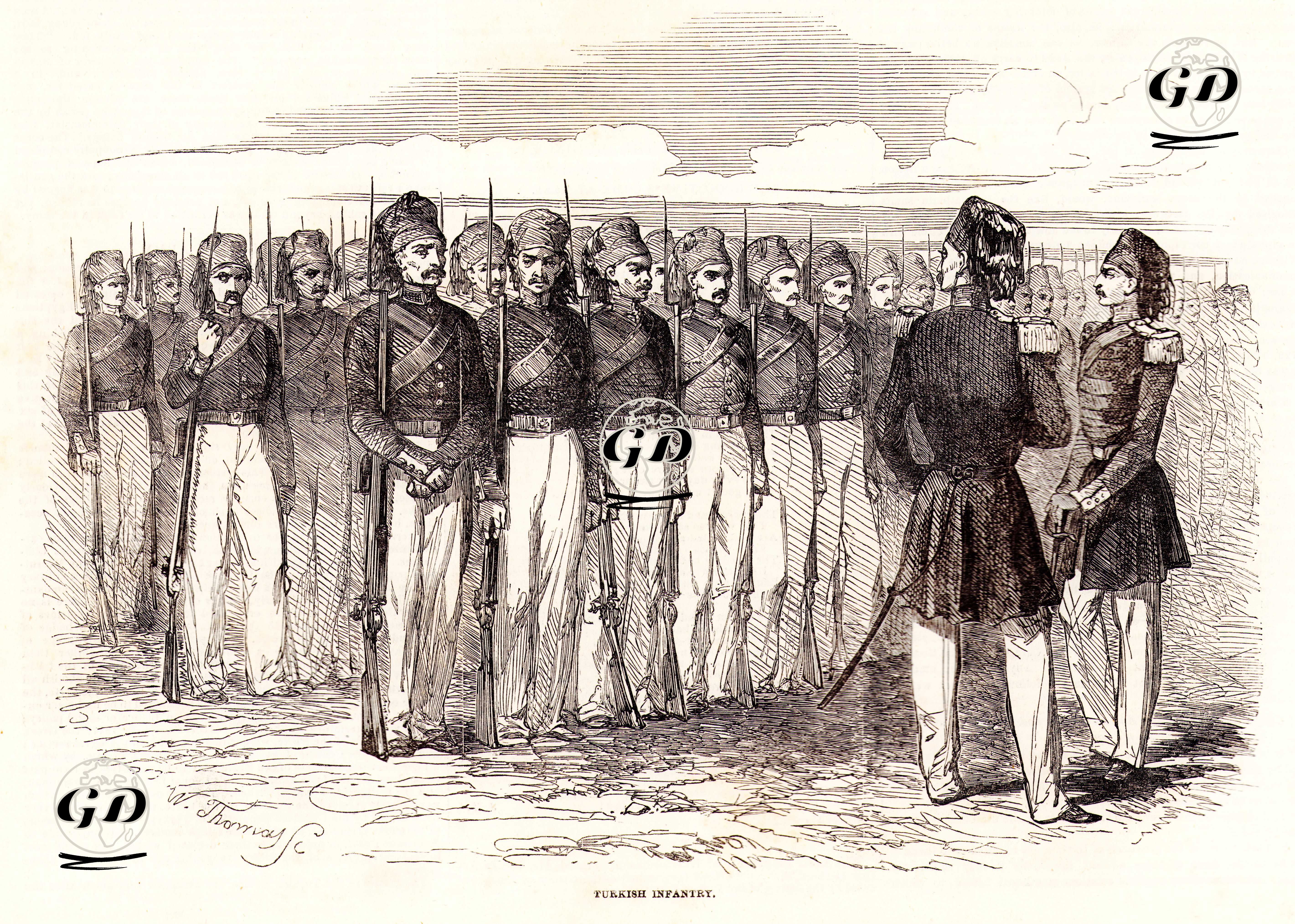 1853-1856 Osmanlı-Rus Savaşı (Kırım Savaşı) Sırasında Türk Piyadeleri -  - 1853
