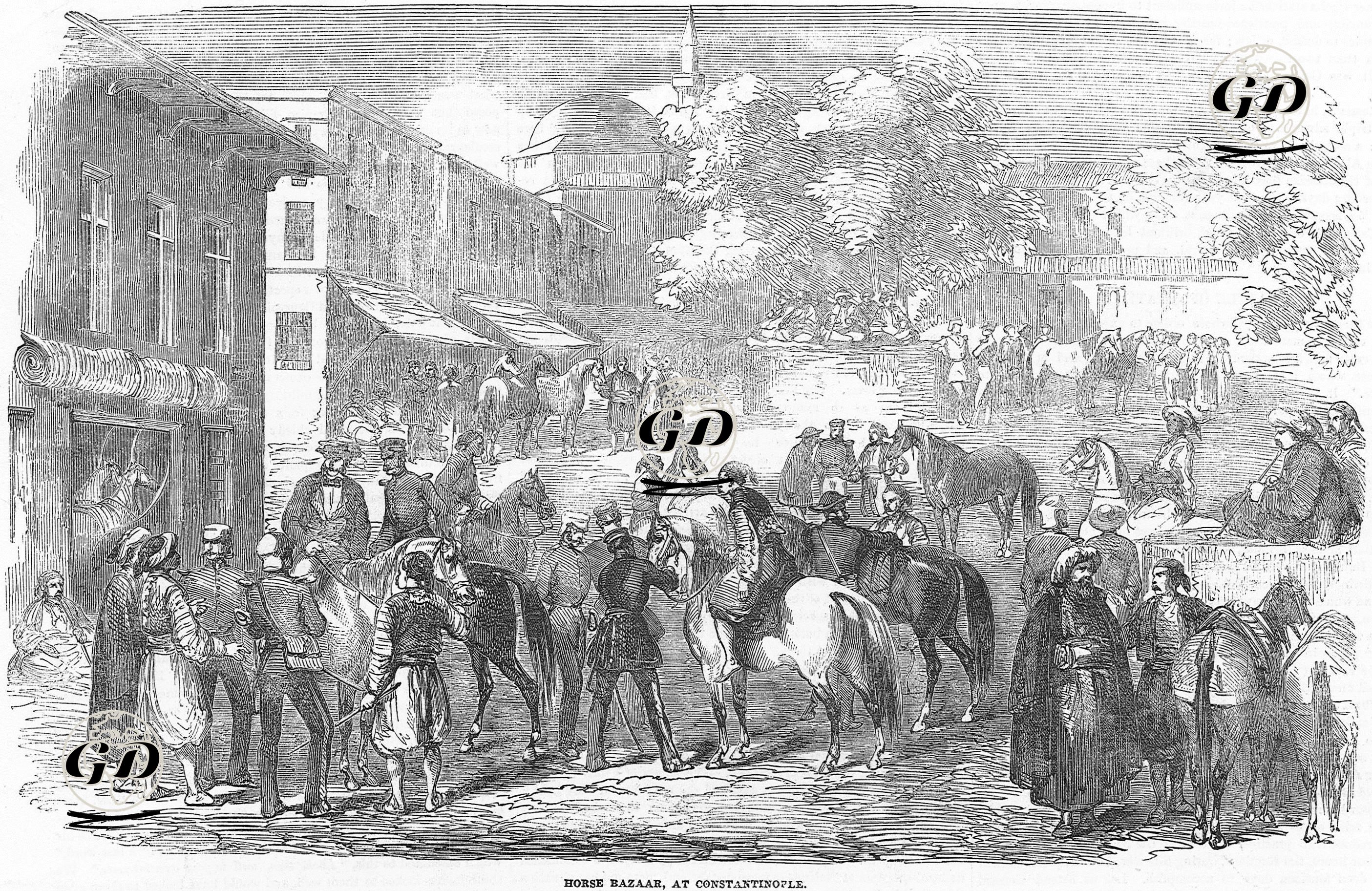 İstanbul'da At Pazarı  -  - 1854
