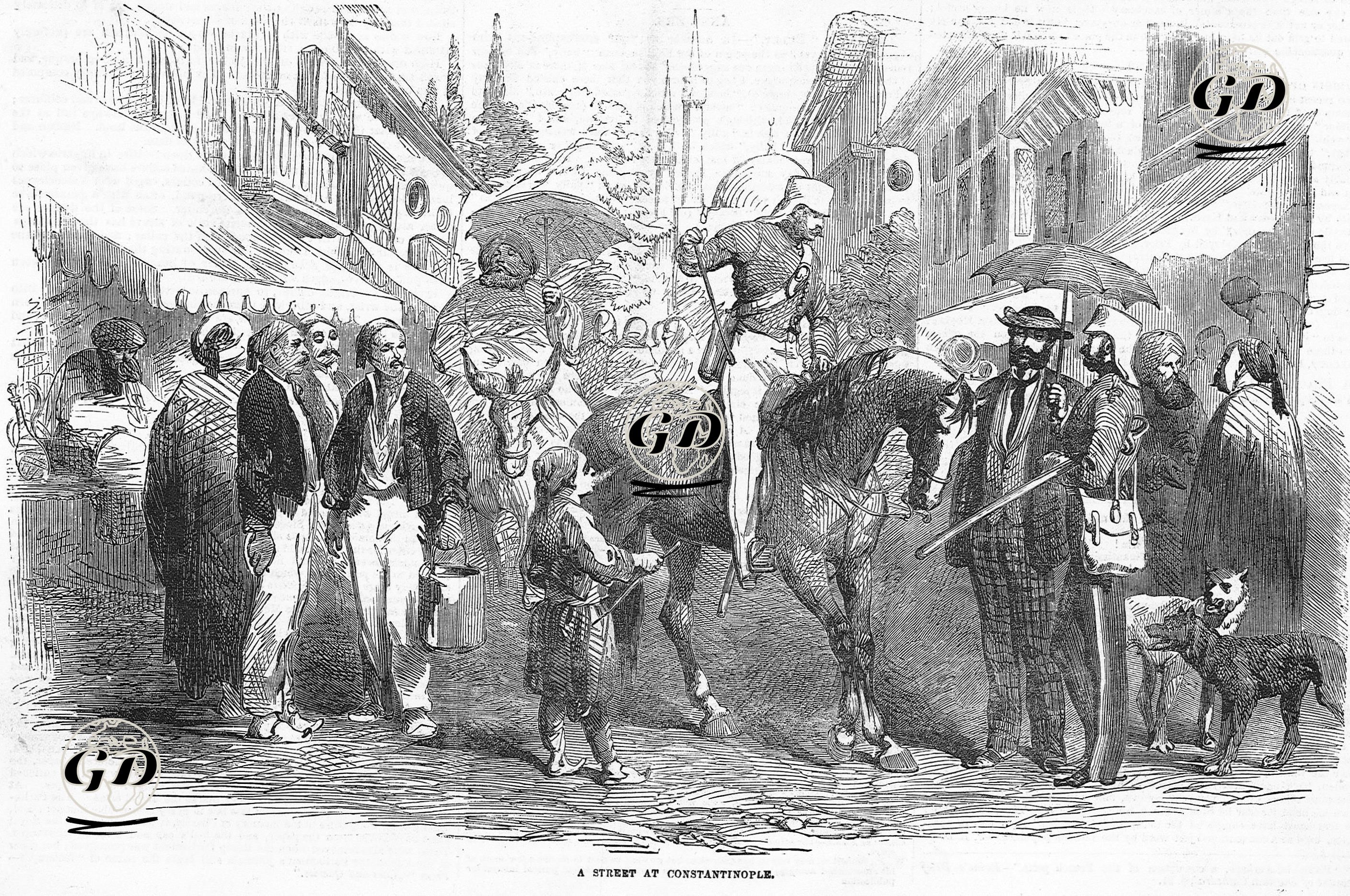 İstanbul'da Bir Cadde  -  - 1856