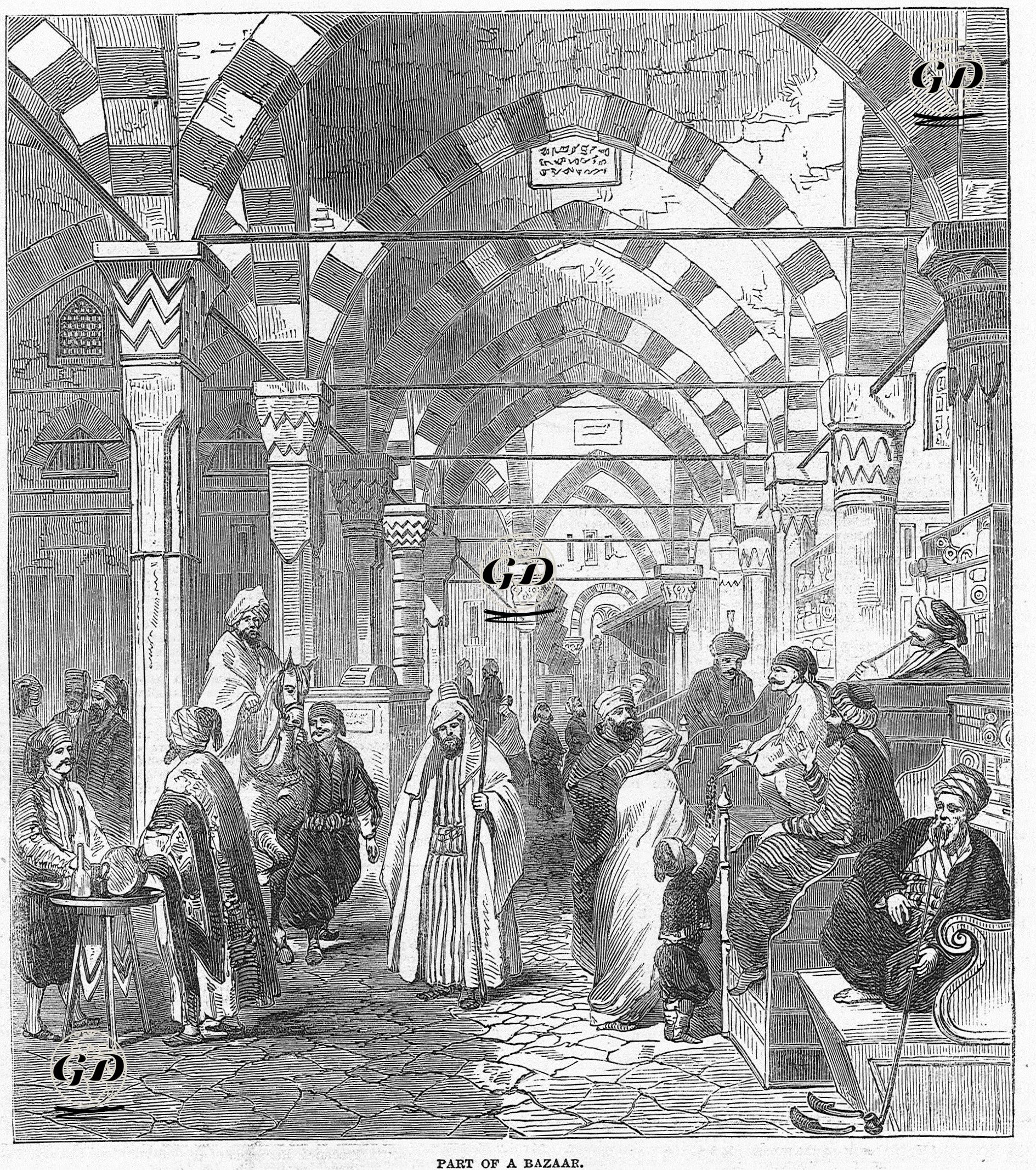 Kapalı Çarşının Bir Bölümü -  - 1849