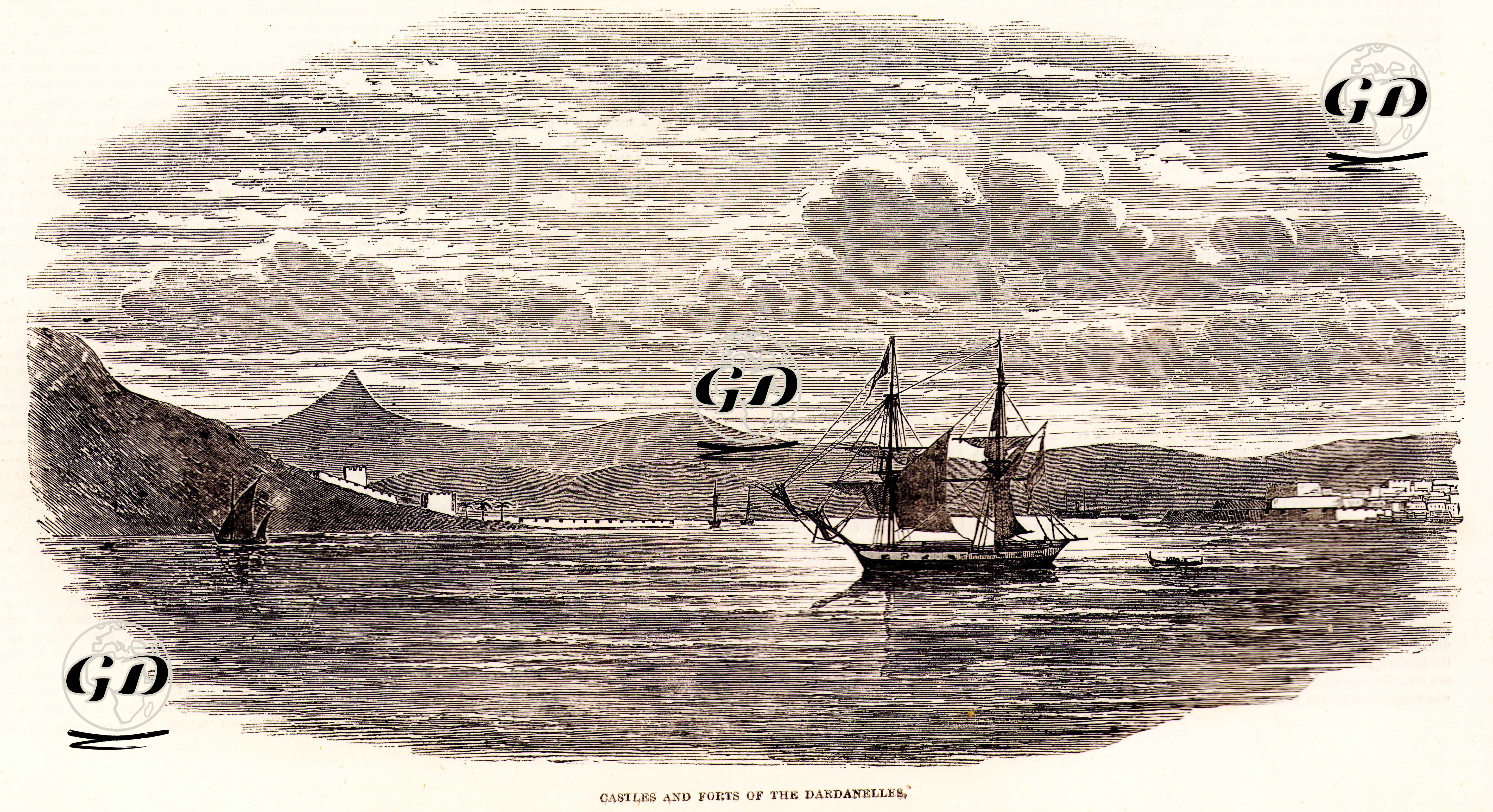 Çanakkale Boğazının Kalesi Ve Surları -  - 1853