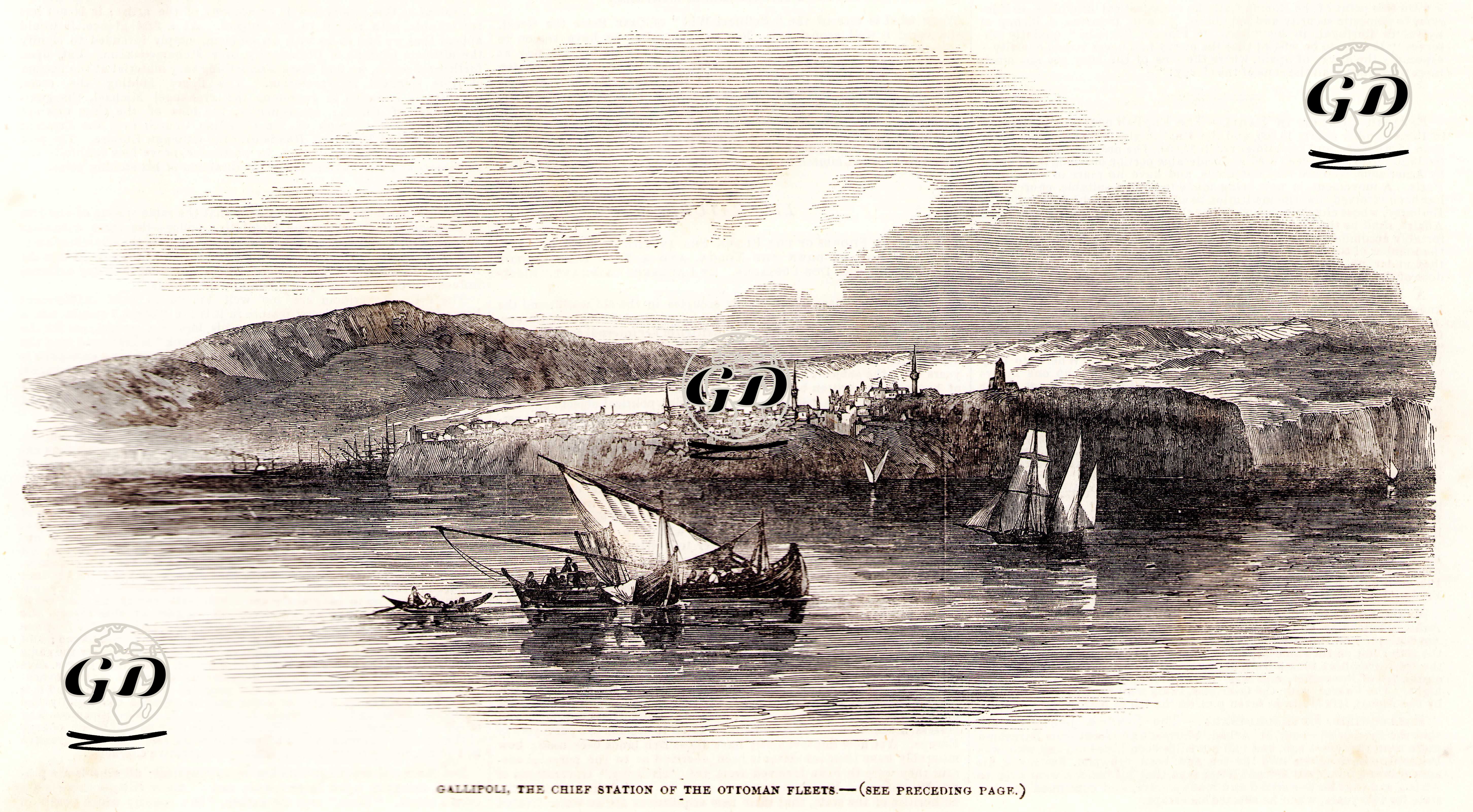 Osmanlı Donamasının Ana Üssü Gelibolu -  - 1853
