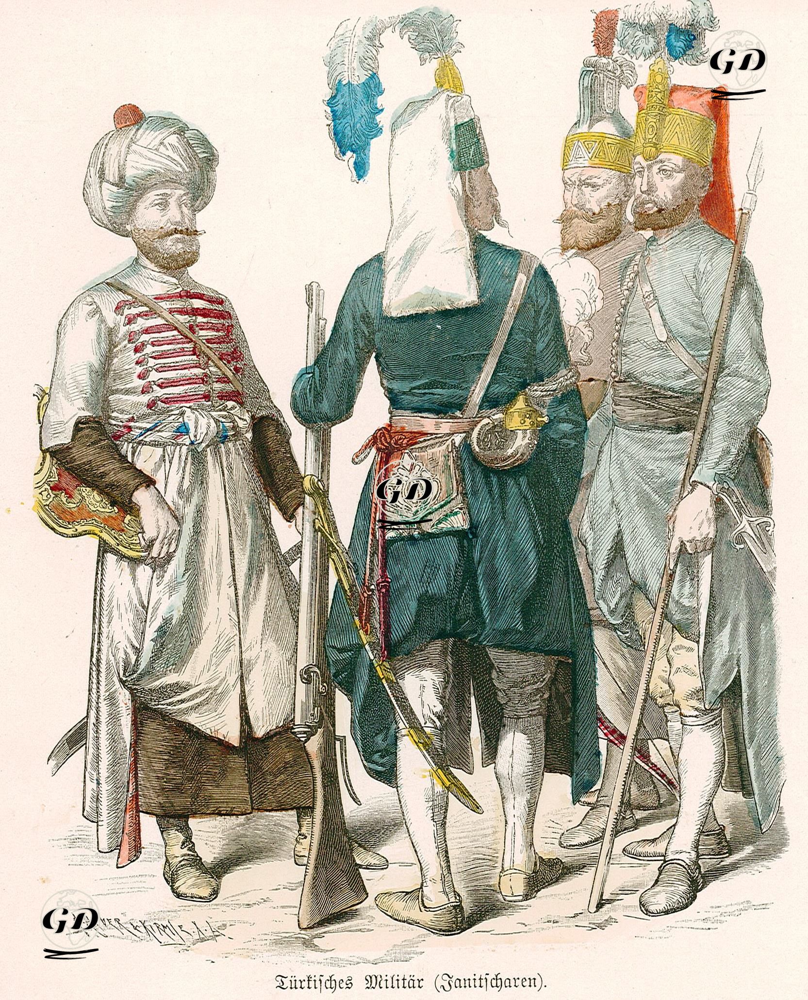 17.Yüzyılda Ve 18.Yüzyılın Başında Türkler-Türk Askerleri (Yeniçeriler) -  - 1861-1890's