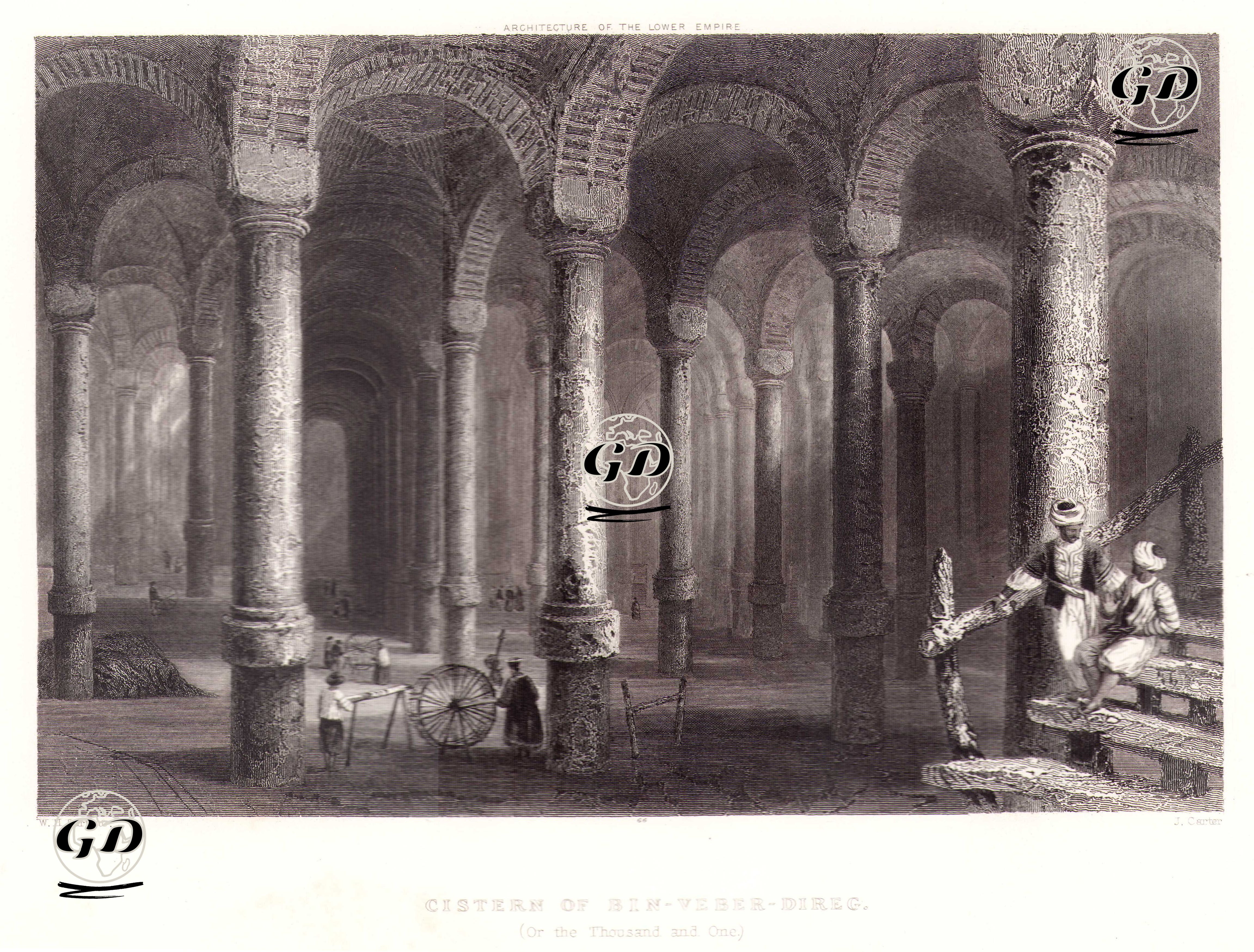 Cistern Of Bin Veber Direg (Or The Thousand and One) - William Henry Bartlett (1809-1854) - 1854