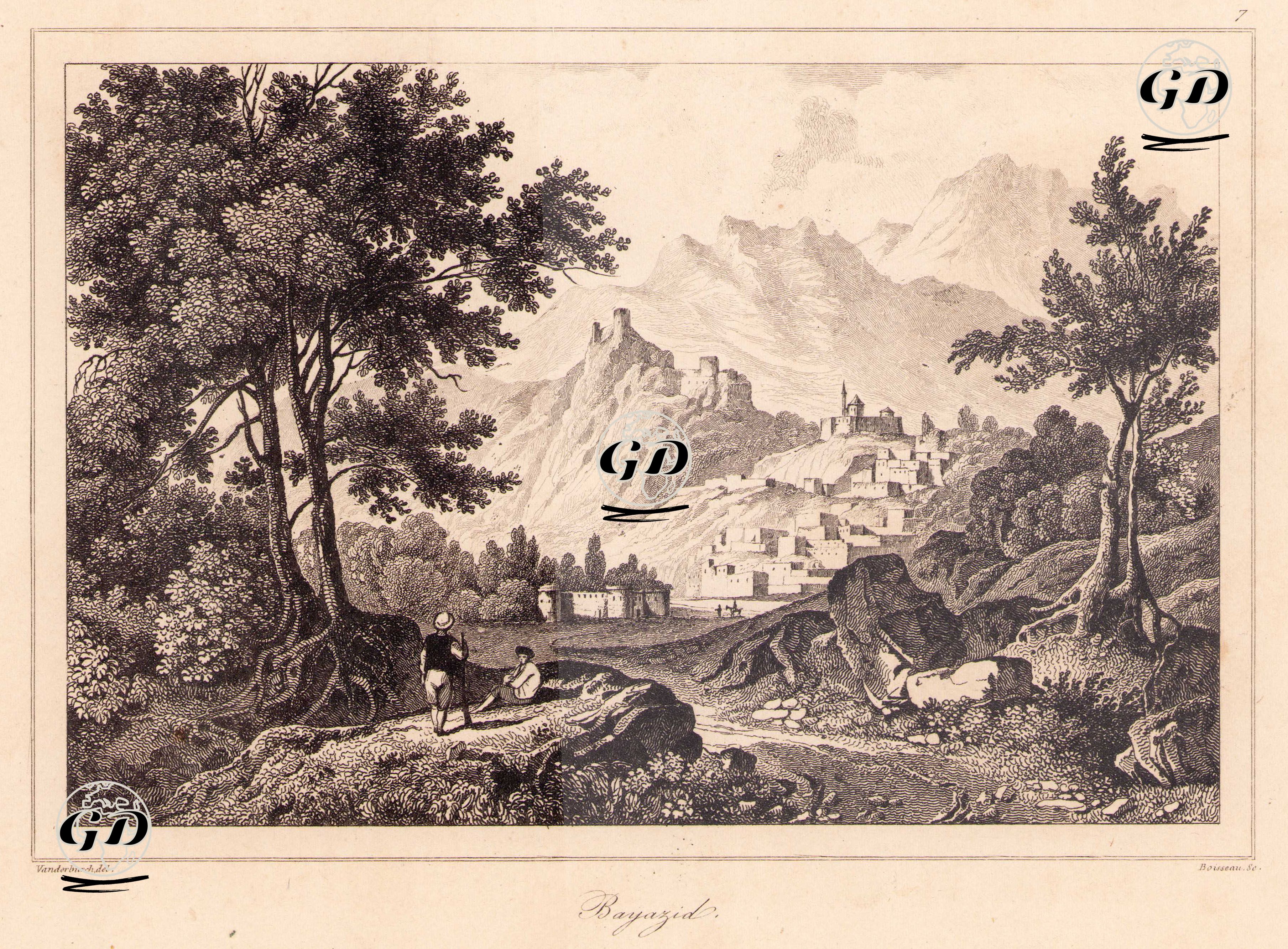 Doğubayazıt - Jacques Hippolyte Van Der Burch (1796-1854) - 1838