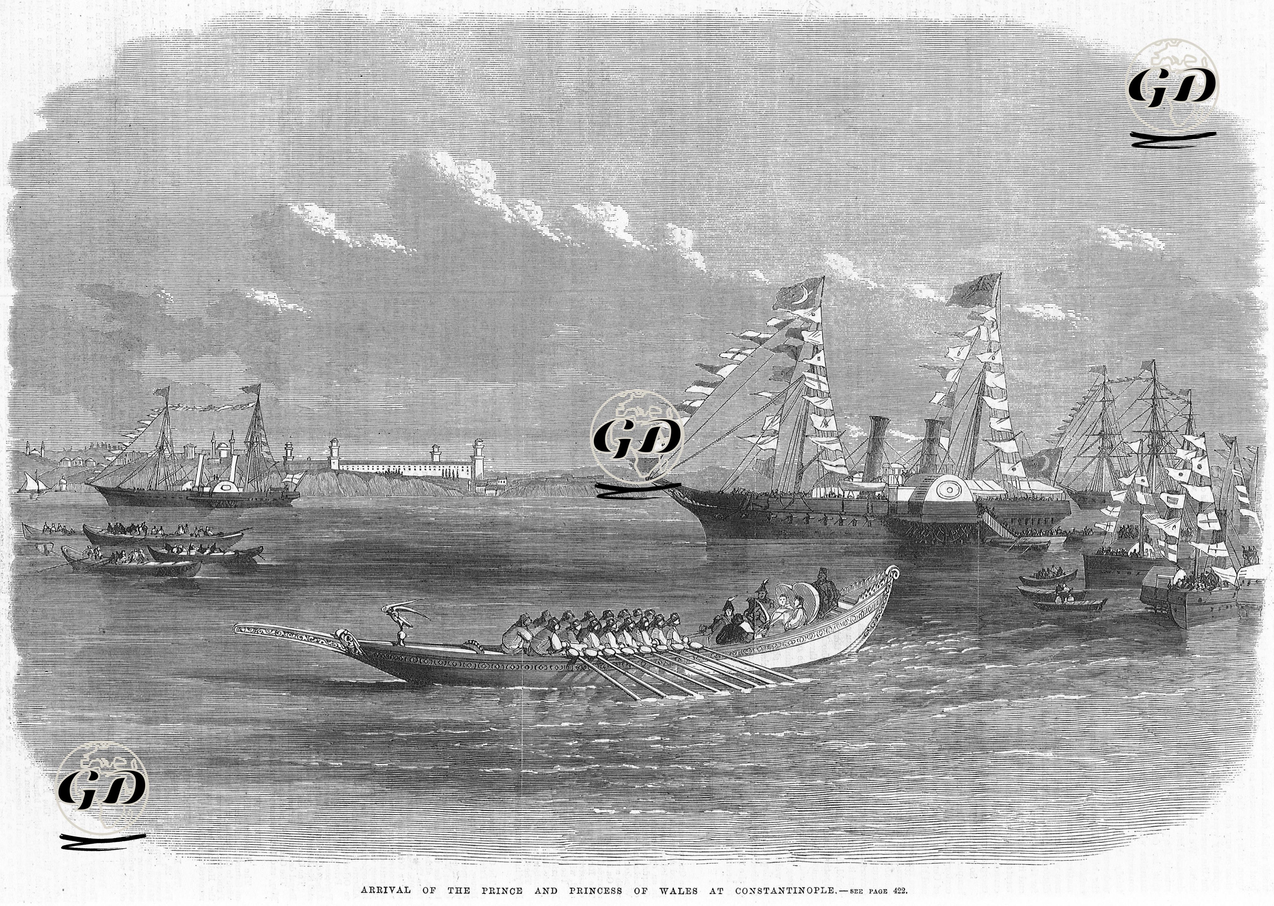 Galler Prens Ve Prensesinin İstanbul'a Gelişi  -  - 1869