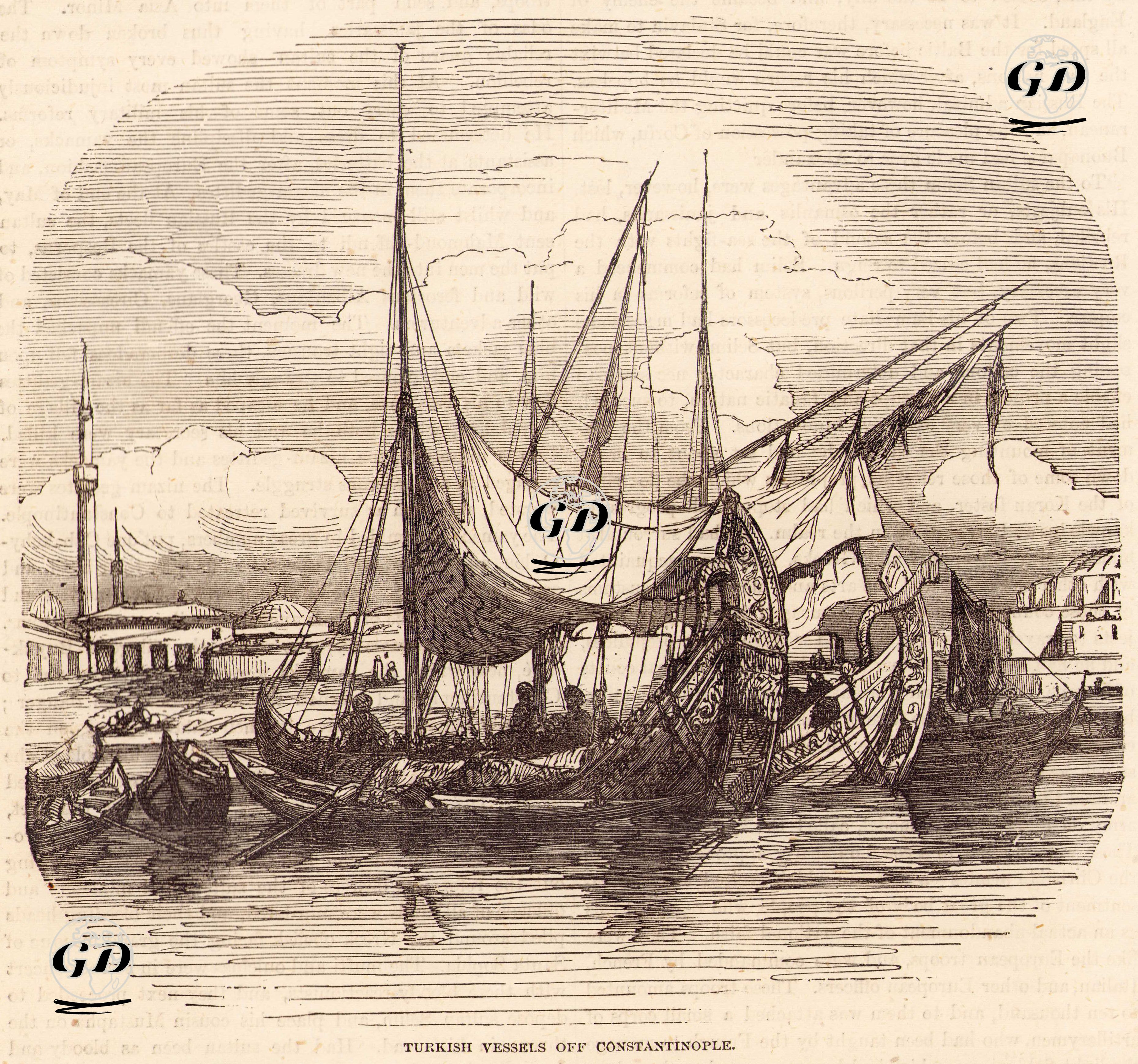 İstanbul'daki Türk Tekneleri -  - 1865