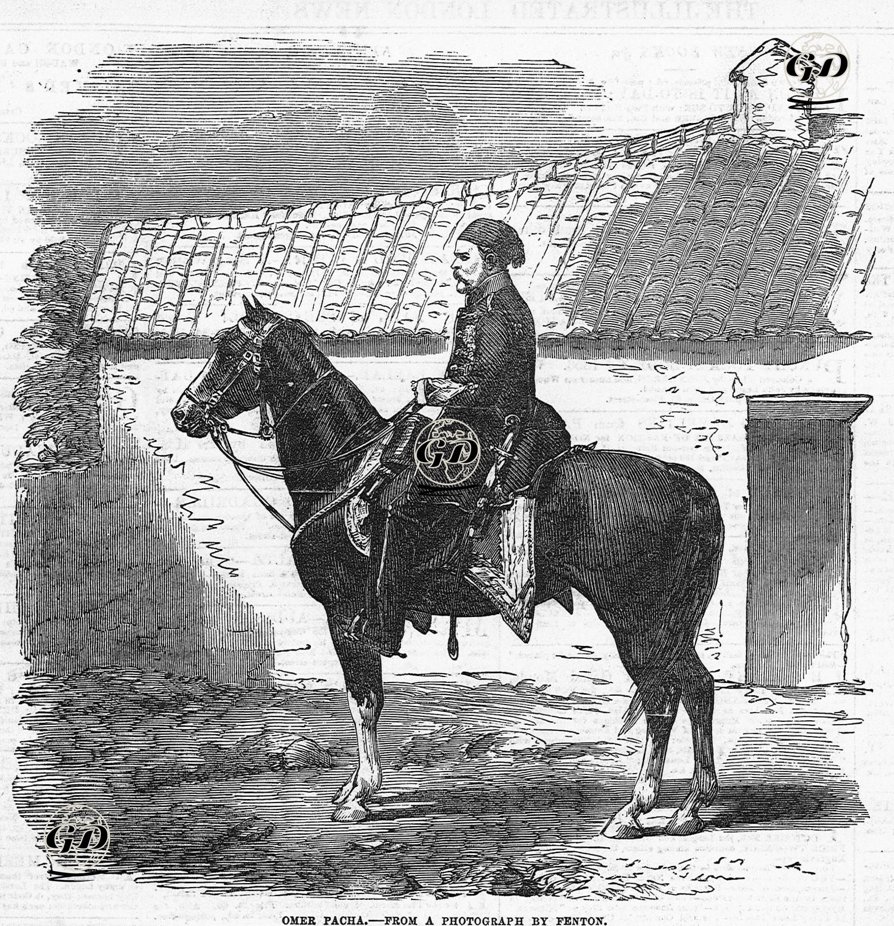 1853-1856 Osmanlı-Rus Savaşı (Kırım Savaşı) Sırasında Türk Ordusunun Başkomutanı Ömer Lütfi Paşa -  - 1855