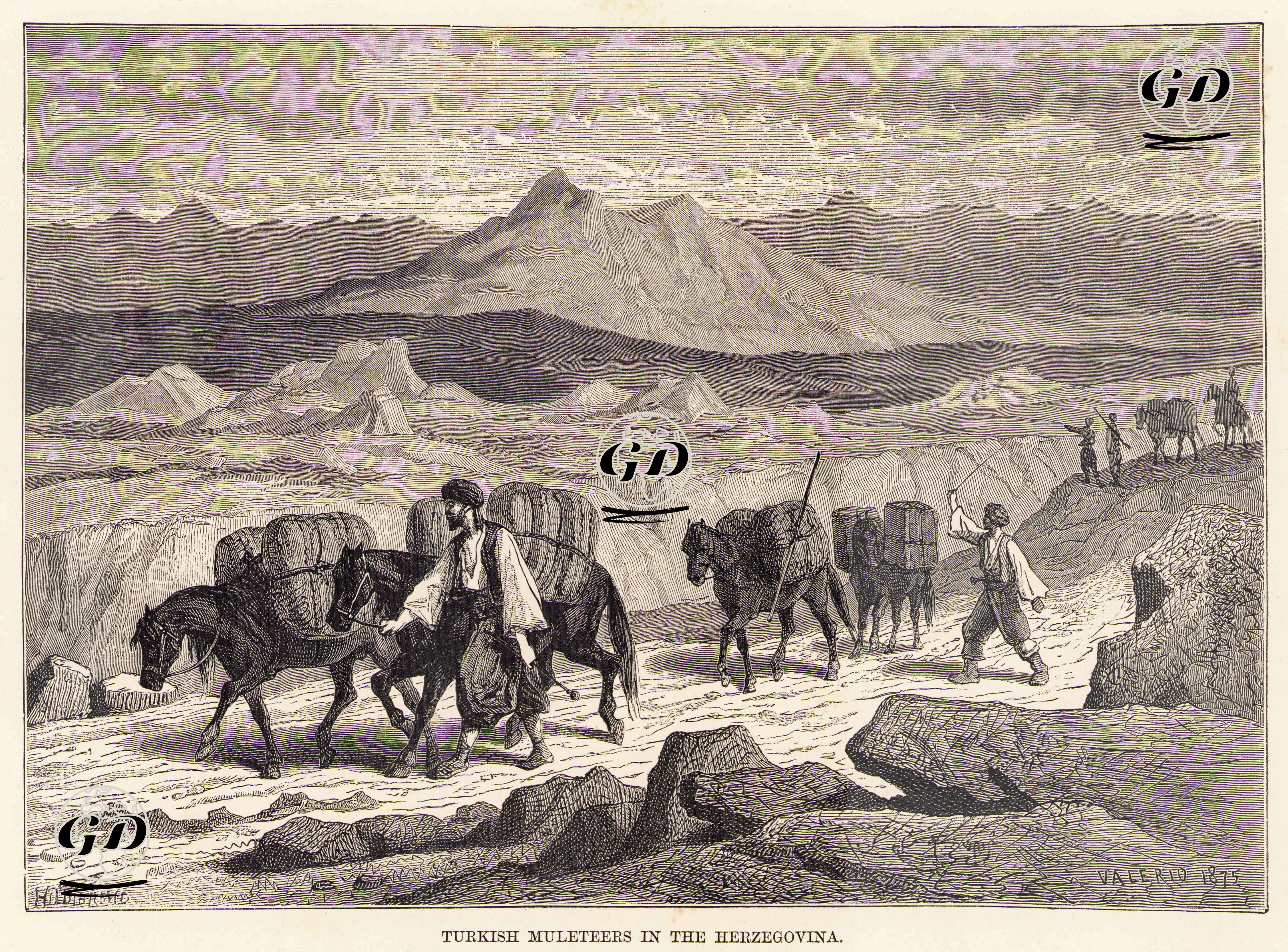 Hersek'teki Türk Katırcılar - Hildibrand - 1885