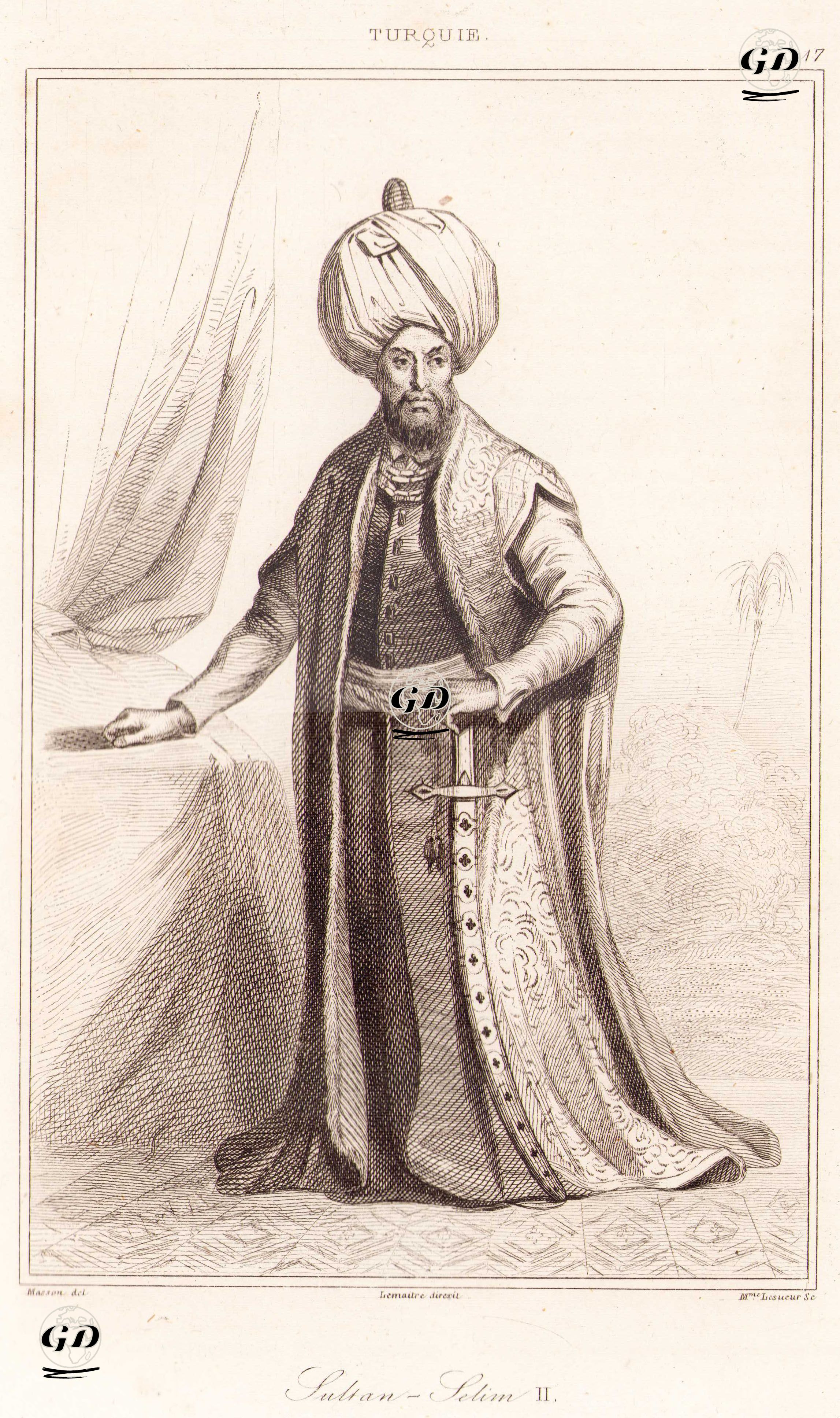 Padişah II.Selim - Masson - 1840