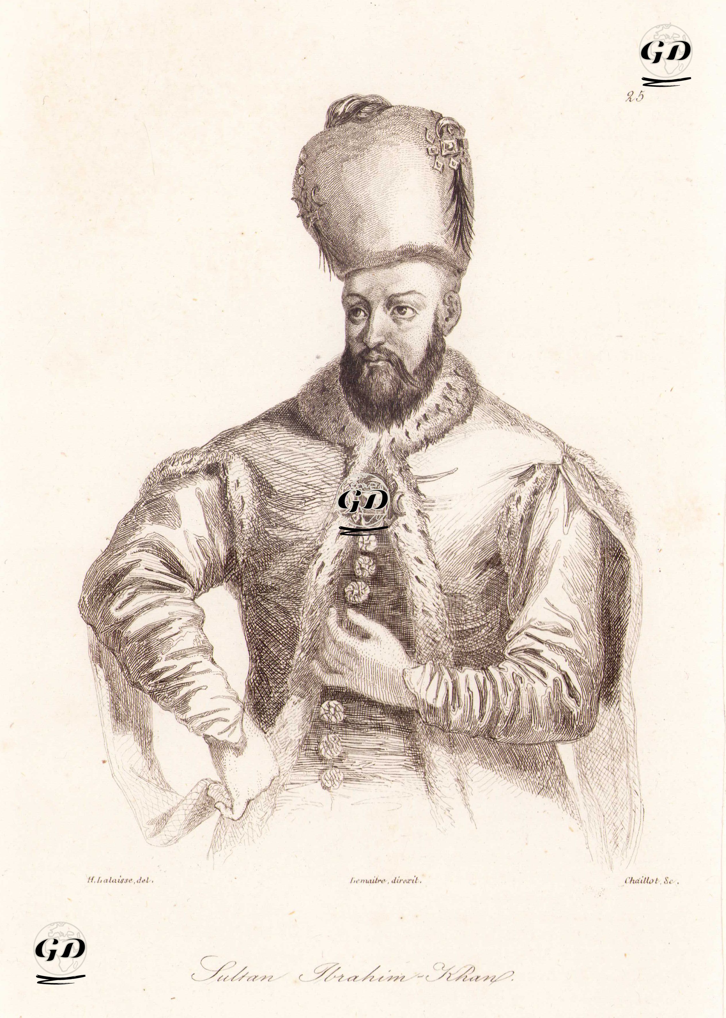 Padişah I.İbrahim - François Hippolyte Lalaisse (1812-1844) - 1840