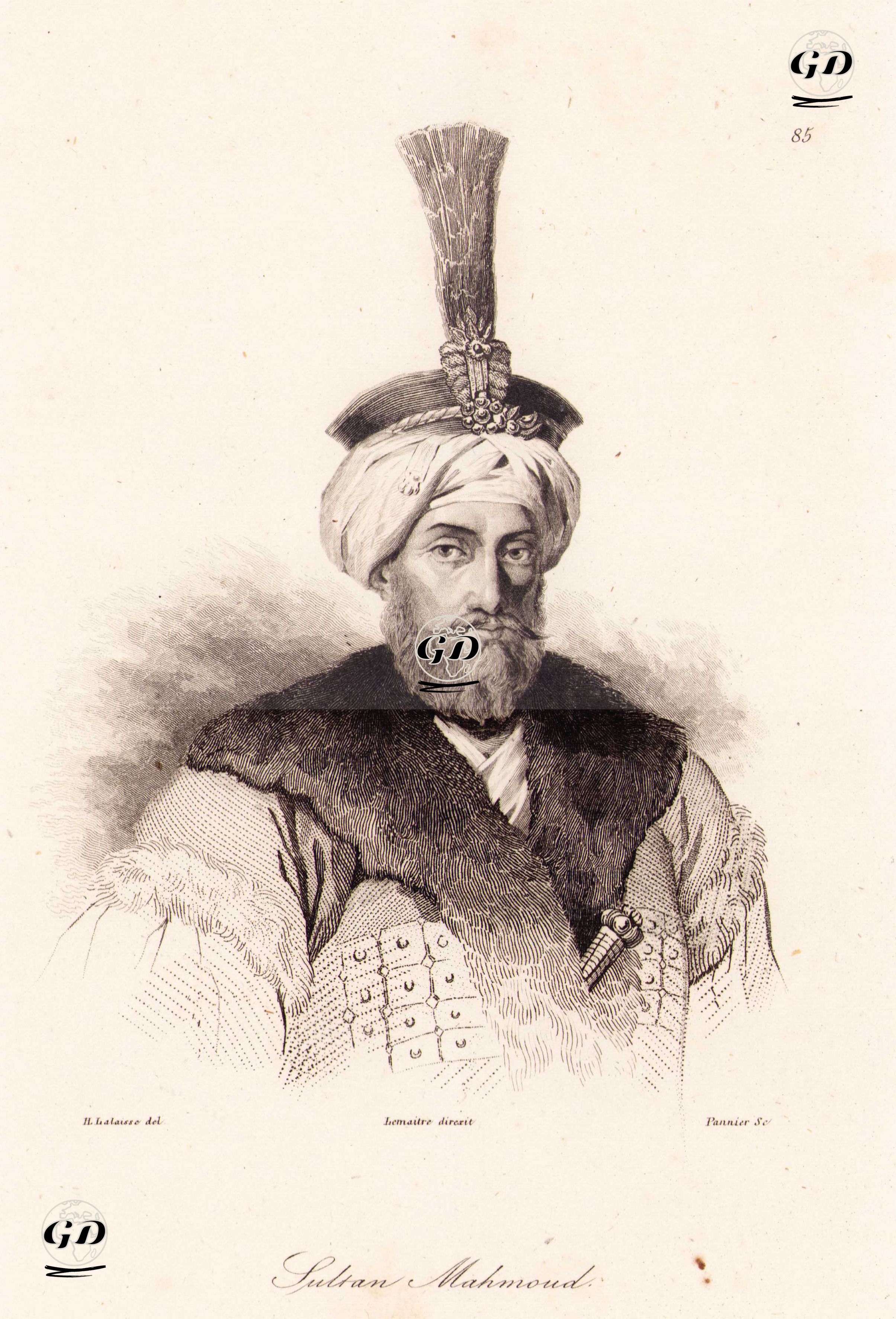 Padişah I.Mahmud - François Hippolyte Lalaisse (1812-1844) - 1840