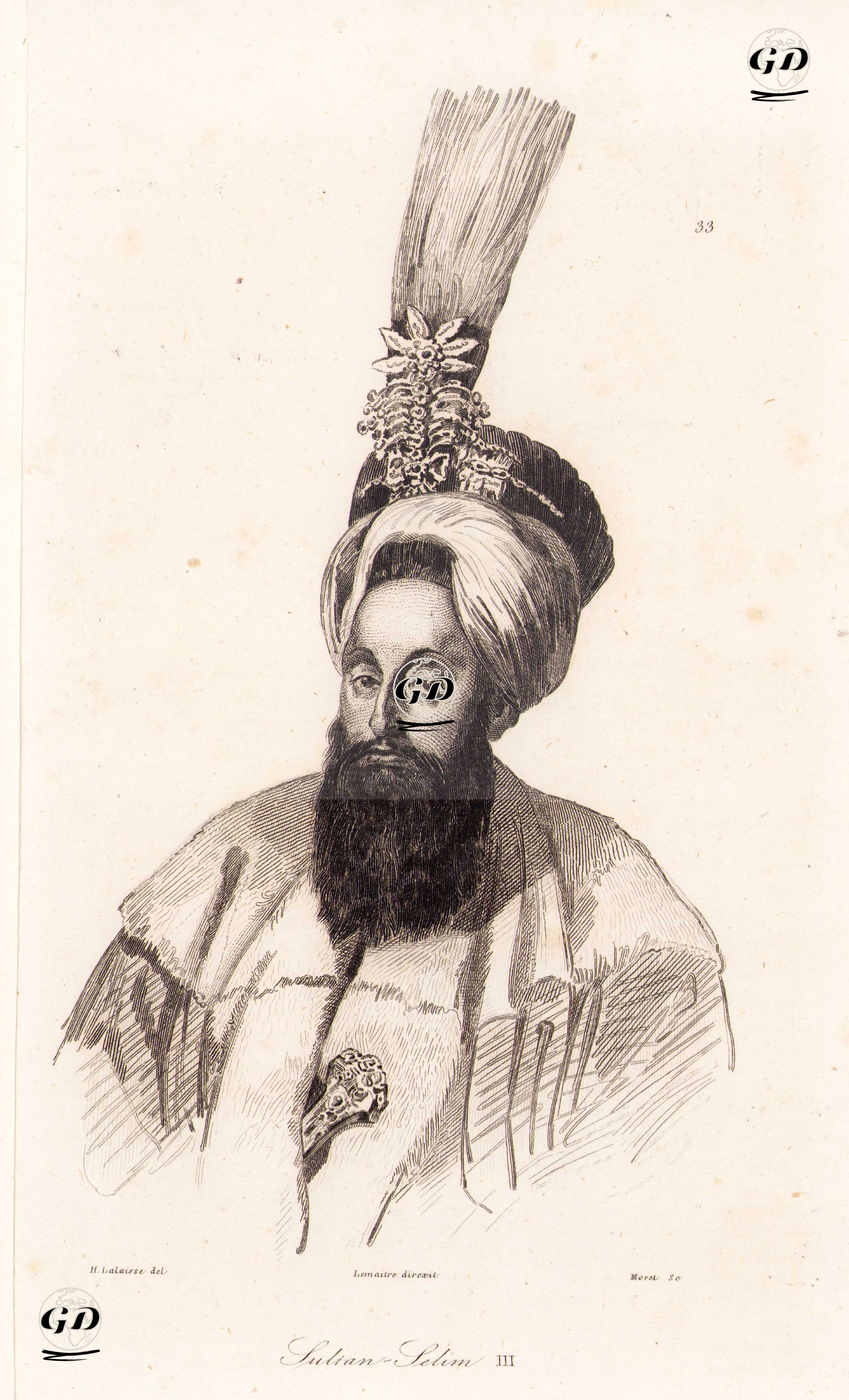 Padişah III.Selim - François Hippolyte Lalaisse (1812-1844) - 1840