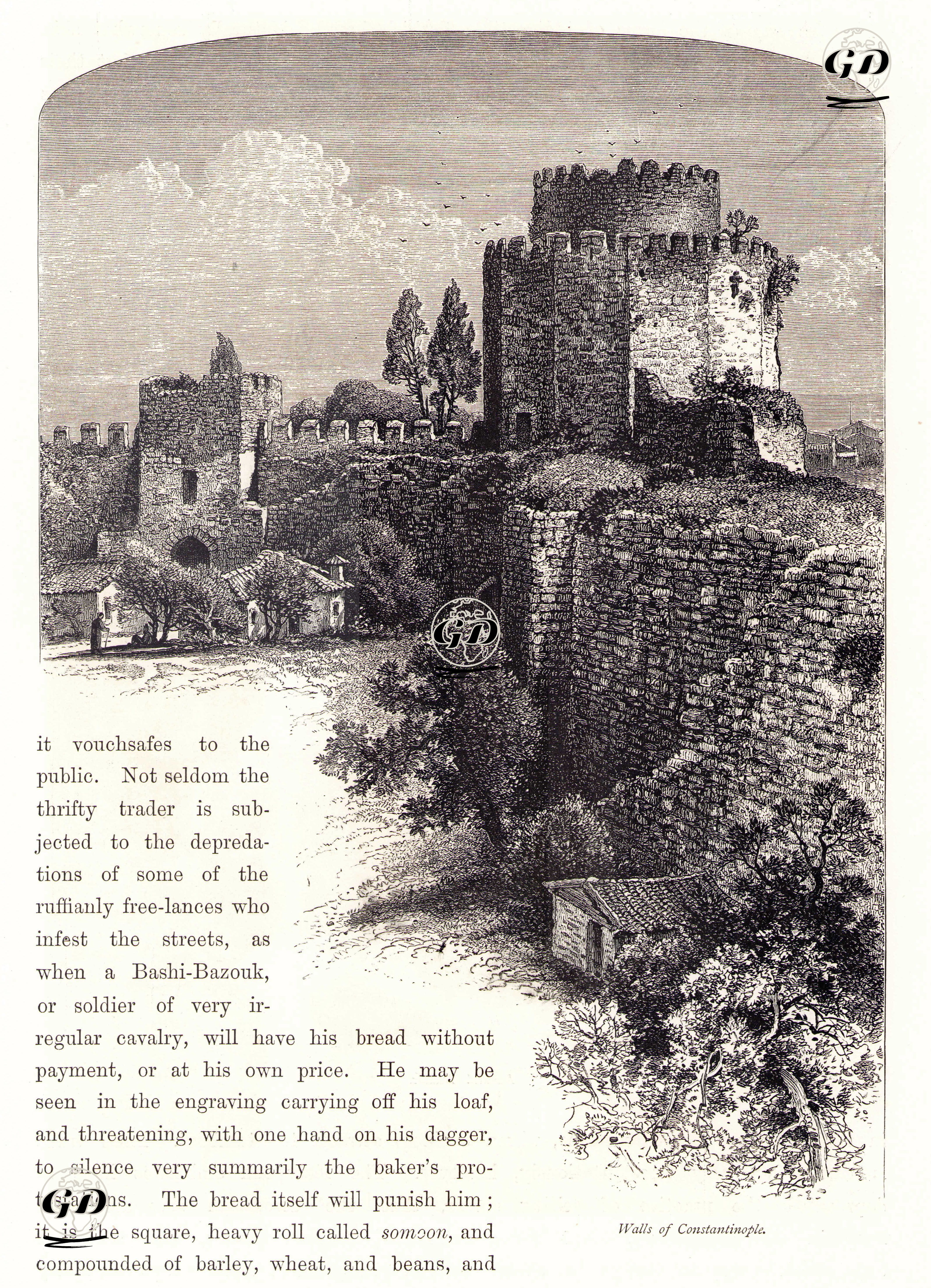 İstanbul'un Şehir Surları -  - 1875