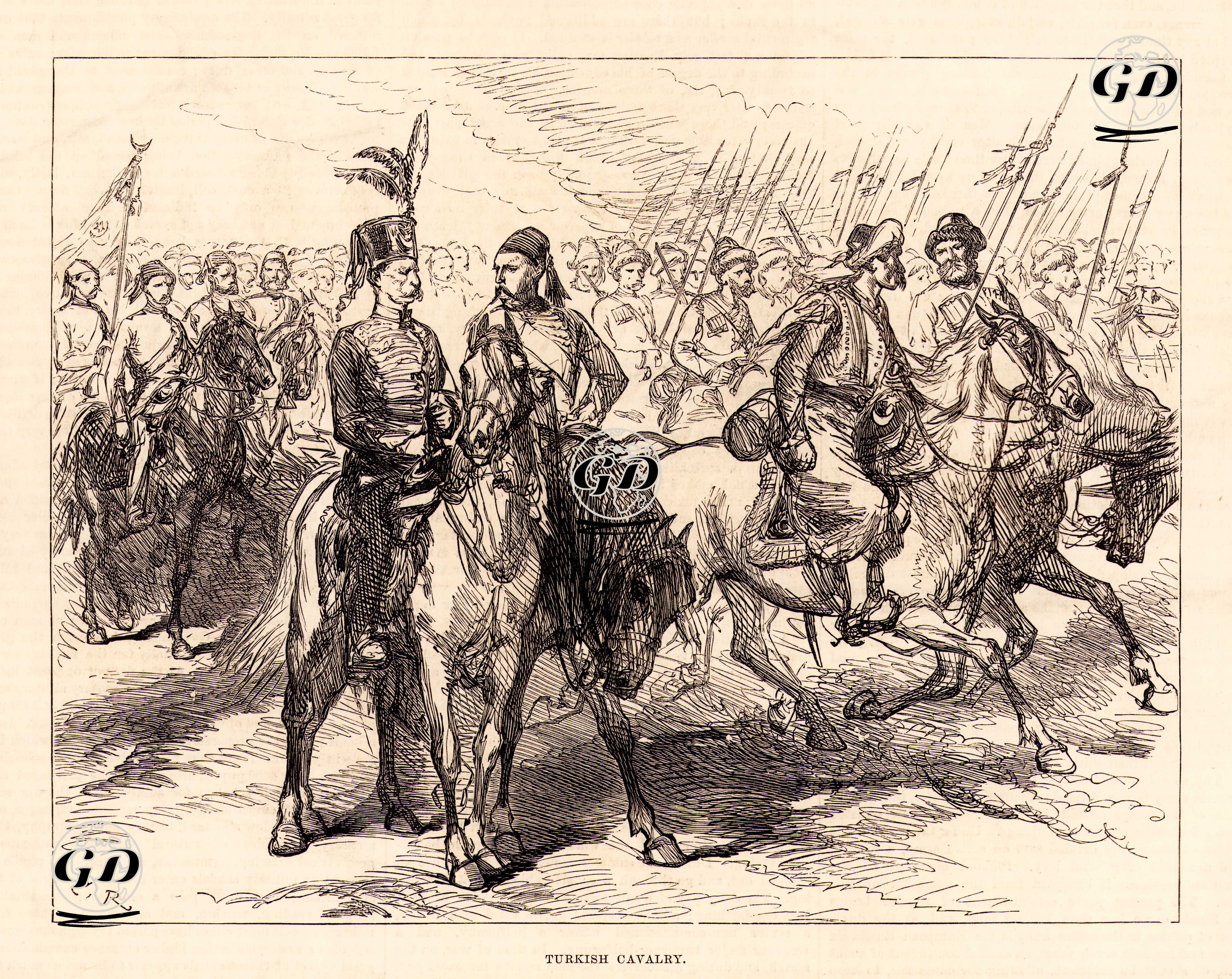 1877-1878 Osmanlı-Rus Savaşı (93 Harbi) Sırasında Türk Süvarileri -  - 1877