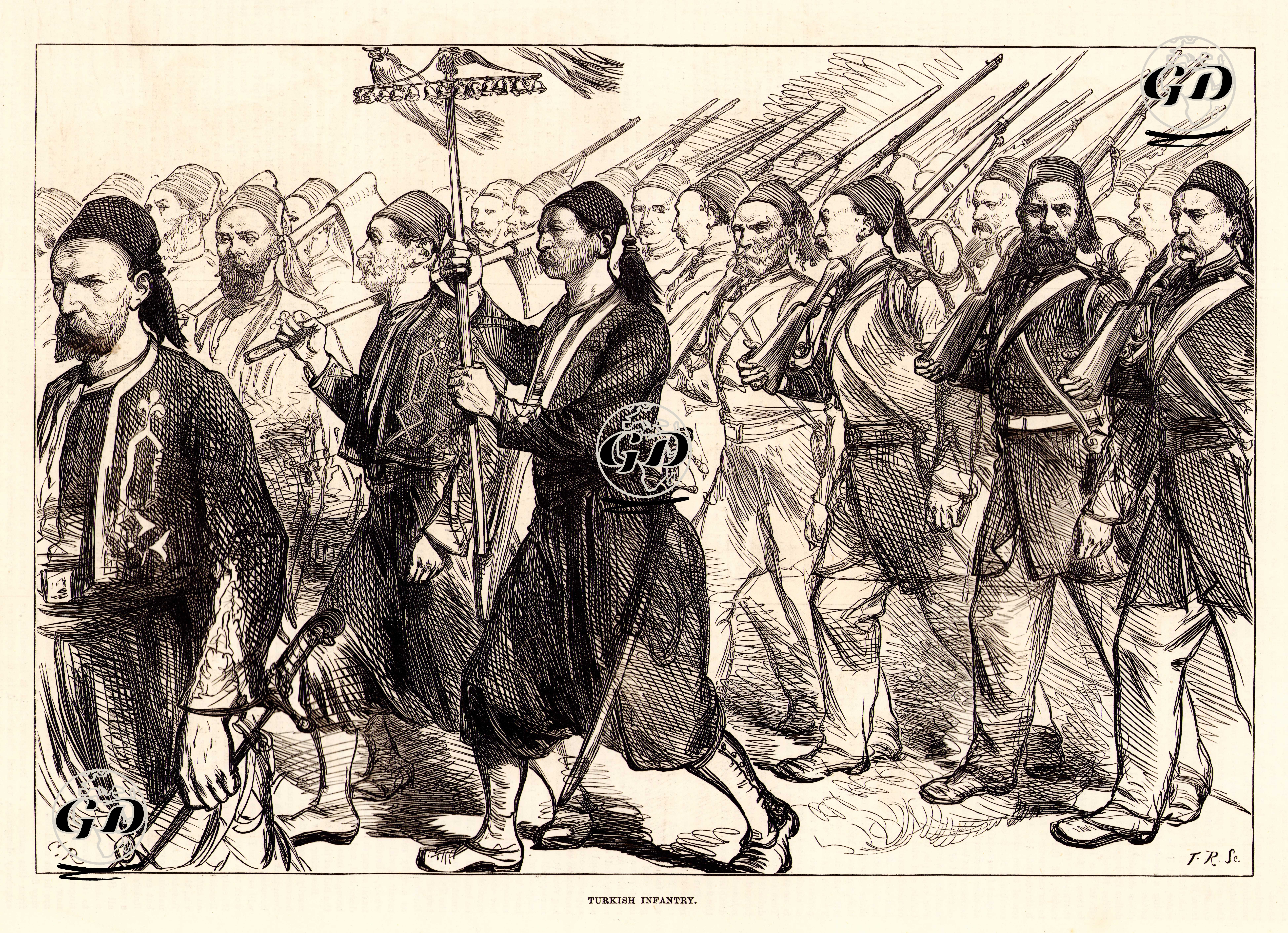1877-1878 Osmanlı-Rus Savaşı (93 Harbi) Sırasında Türk Piyadeleri -  - 1877