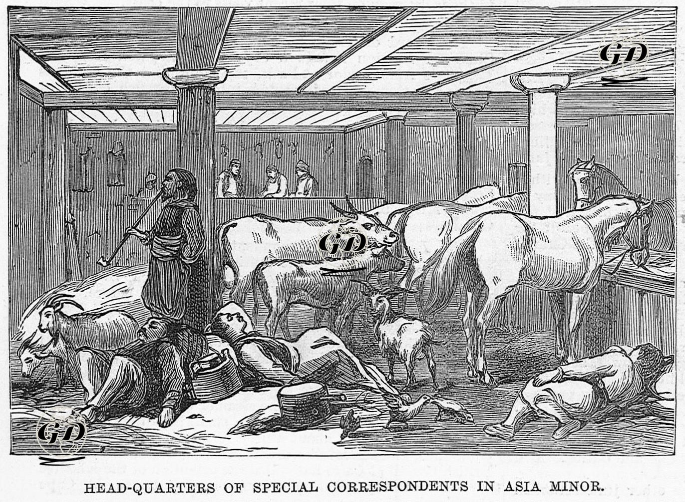 1877-1878 Osmanlı-Rus Savaşı (93 Harbi) Sırasında Gazetecilerin Kaldığı Yer -  - 1877