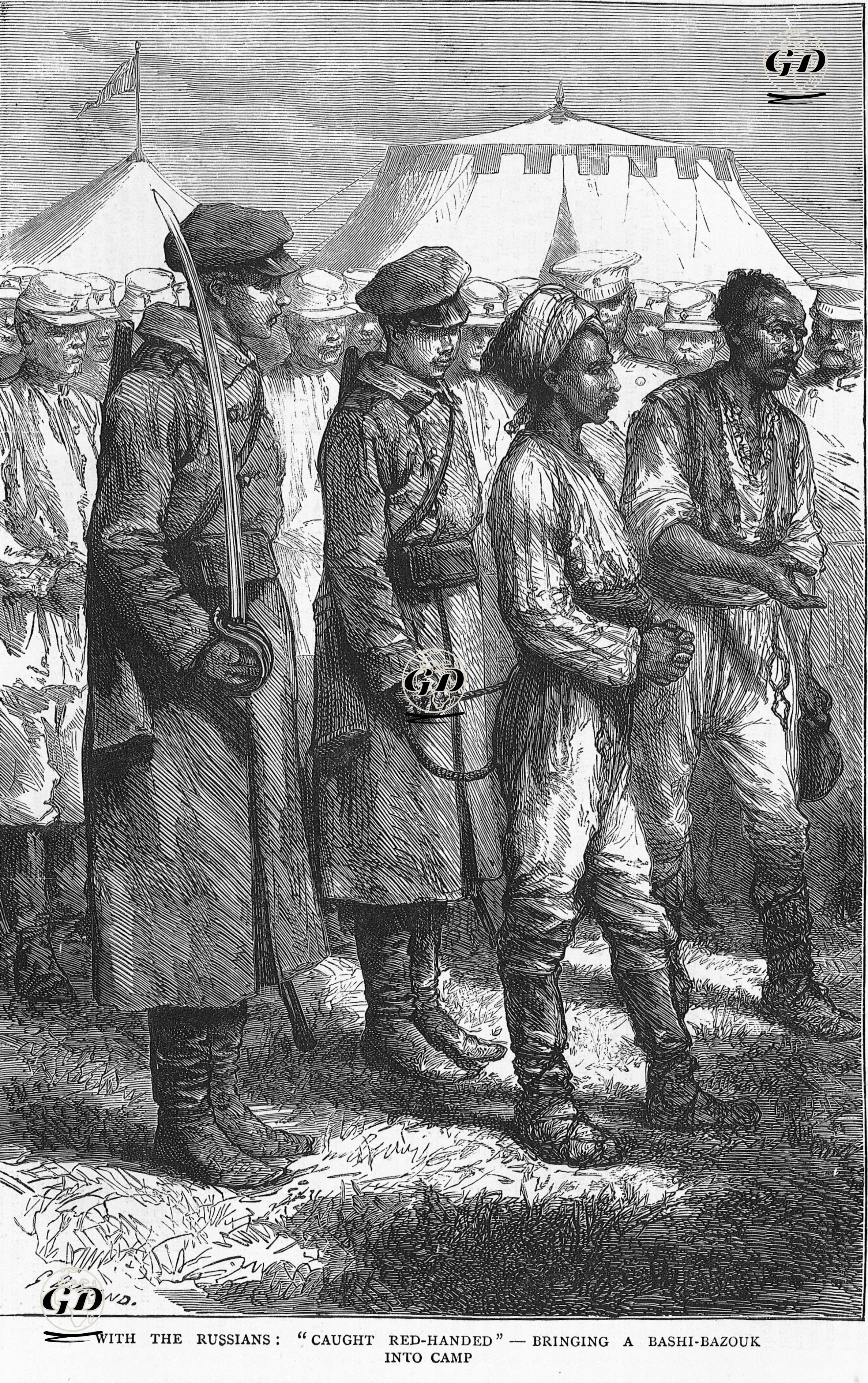 1877-1878 Osmanlı-Rus Savaşı (93 Harbi) Sırasında Rus Ordu Tarafından Esir Alınan Başıbozuklar -  - 1877