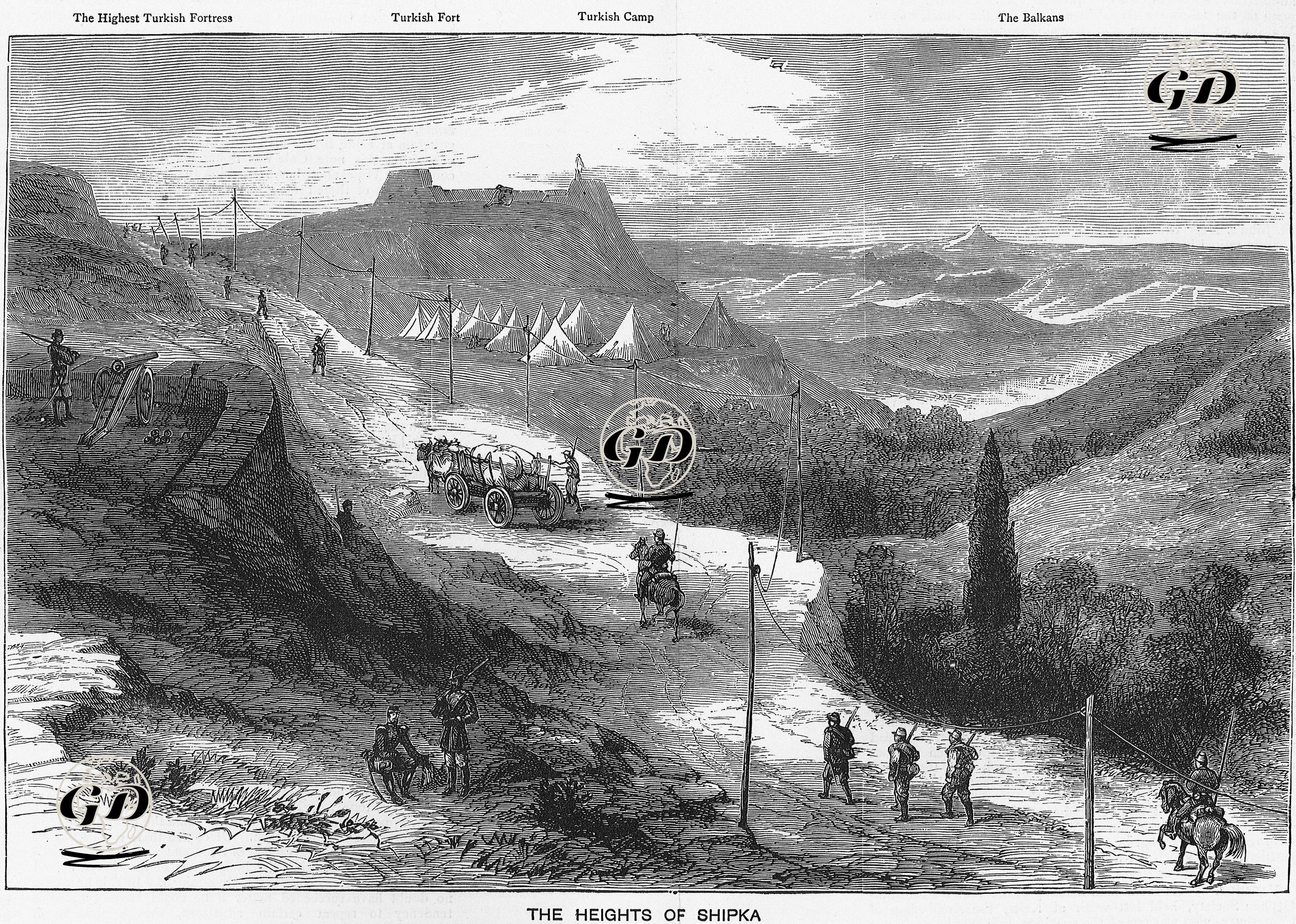 1877-1878 Osmanlı-Rus Savaşı (93 Harbi) Sırasında Şipka Geçitinde Bulunan Türk Kuvvetleri -  - 1877