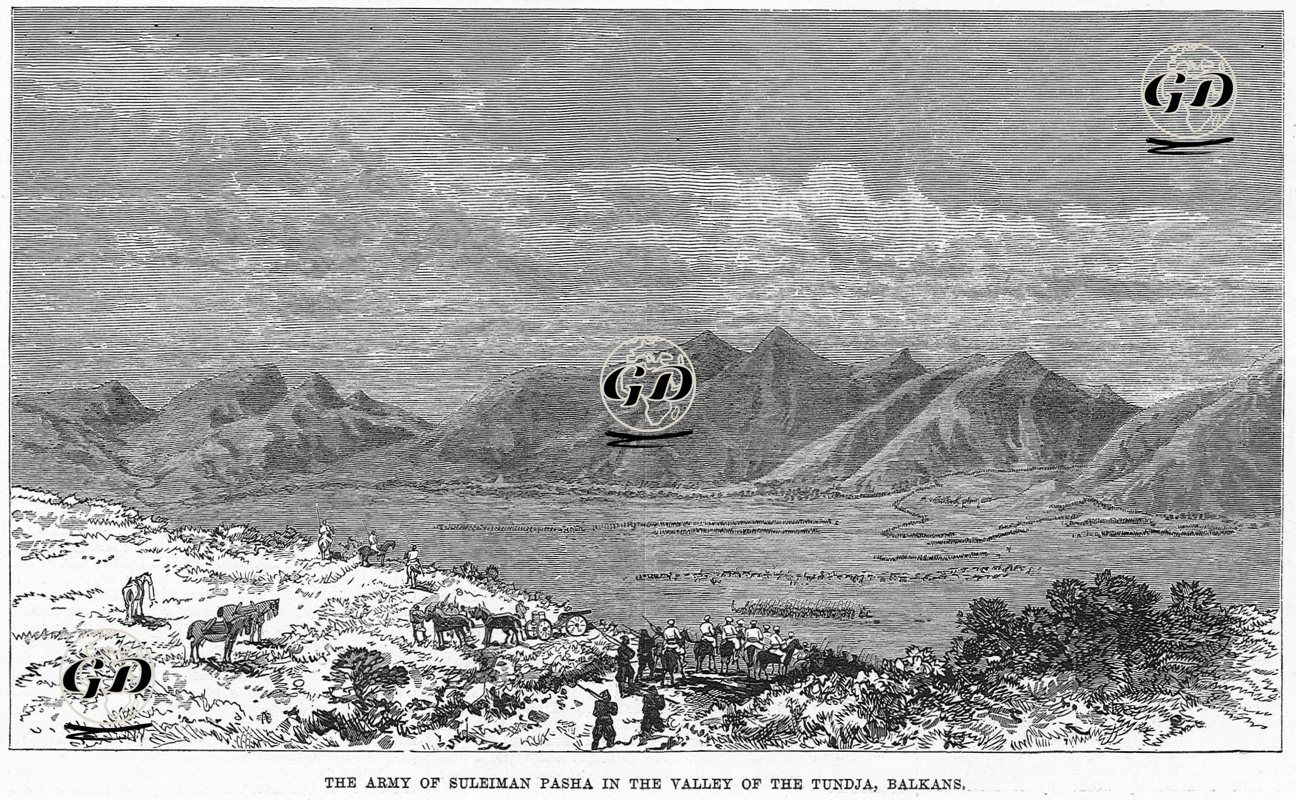 Sketches Of The War, The Army Of Suleiman Pasha İn The Valley Of The Tundja,Balkans -  - 1877