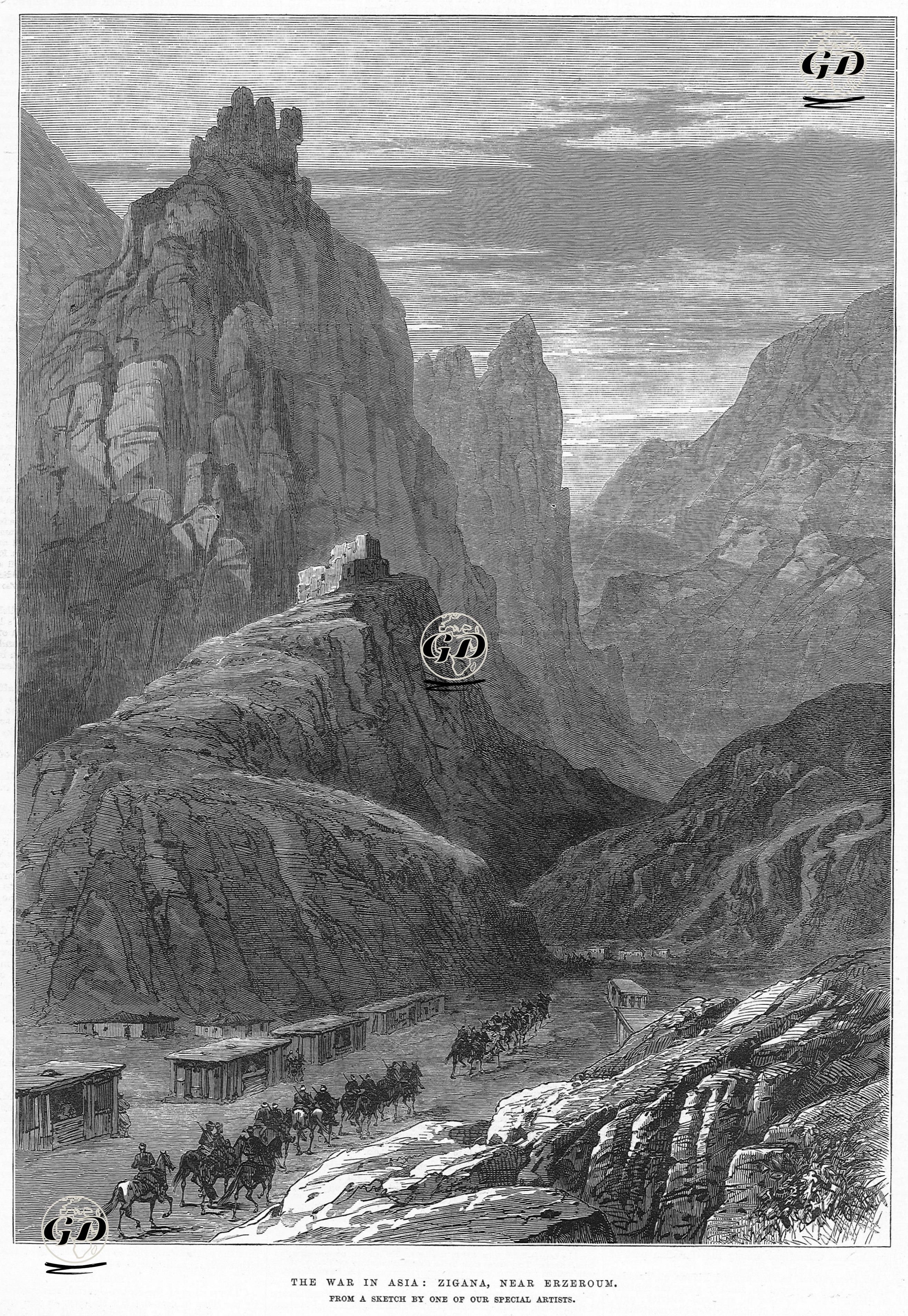 1877-1878 Osmanlı-Rus Savaşı (93 Harbi) Sırasında Zigana Geçidi -  - 1877