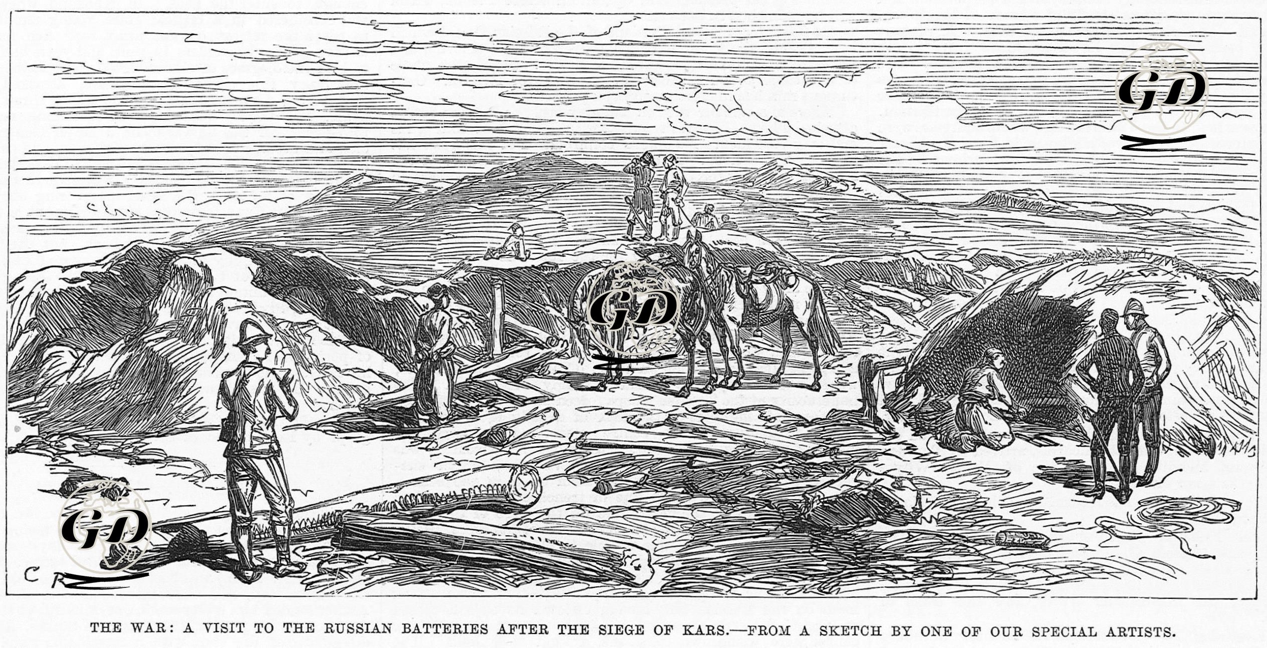 1877-1878 Osmanlı-Rus Savaşı (93 Harbi) Sırasında Kars Kuşatmasından Sonra Rus Mevzileri -  - 1877