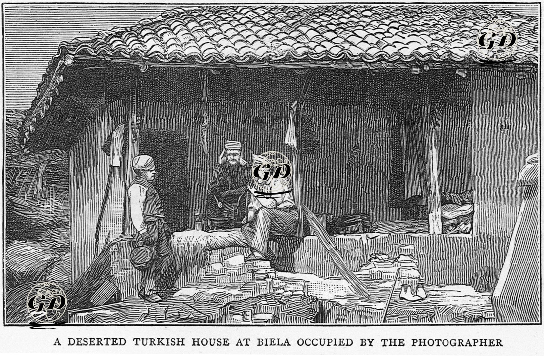 1877-1878 Osmanlı-Rus Savaşı (93 Harbi) Sırasında Biele'de Gazeteciler Tarafından Kullanılan Terkedilmiş Bir Türk Evi -  - 1877