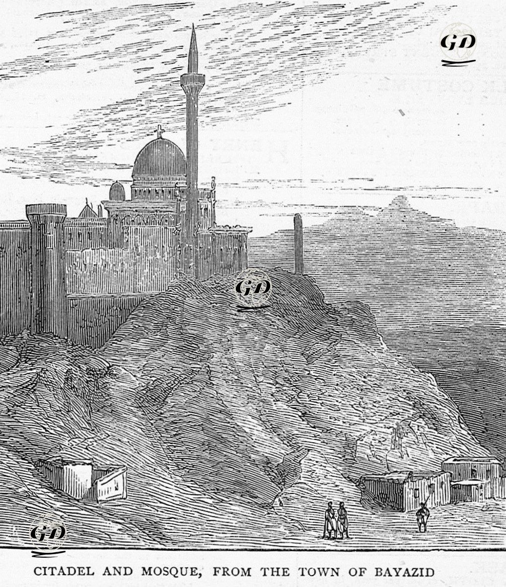 1877-1878 Osmanlı-Rus Savaşı (93 Harbi) Sırasında Doğubayazıt Kalesi ve Cami -  - 1877